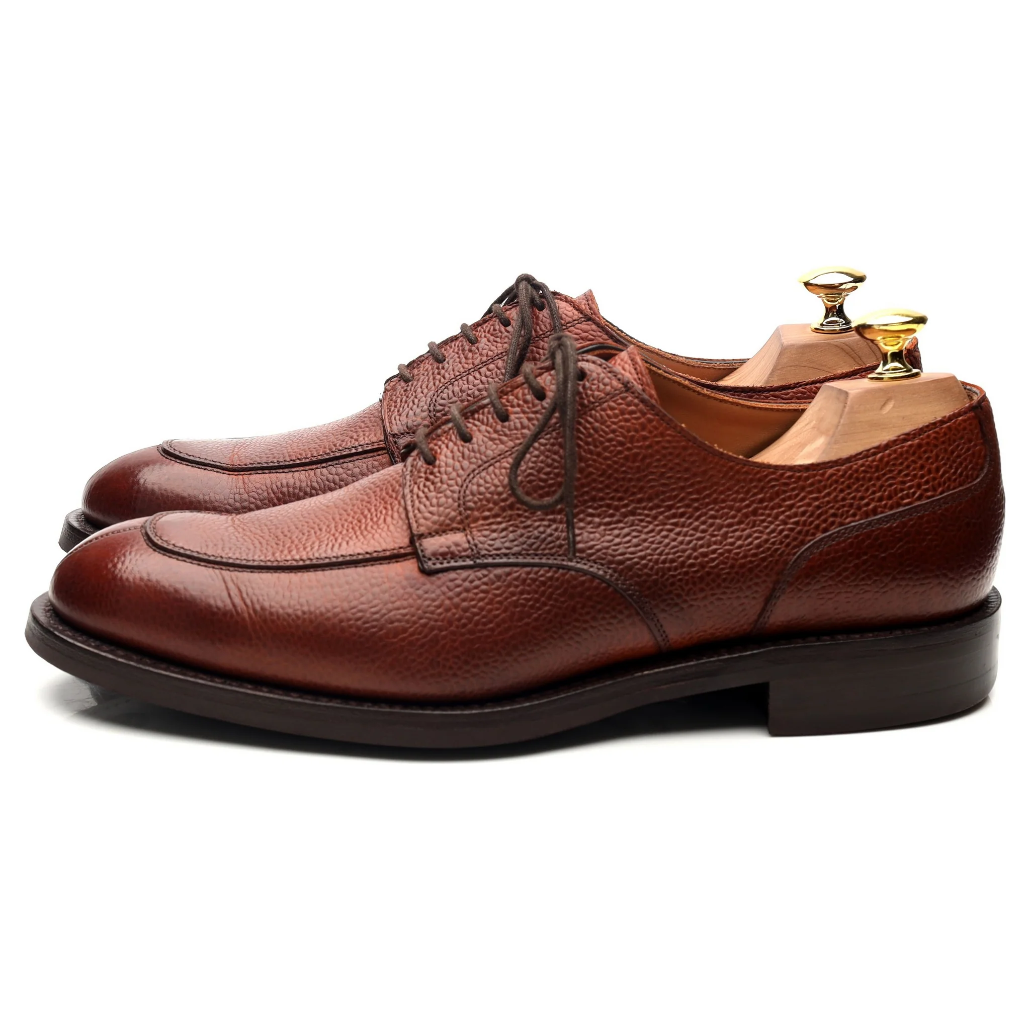 'Chiswick' Tan Brown Leather Split Toe Derby UK 8.5 F - Image 2