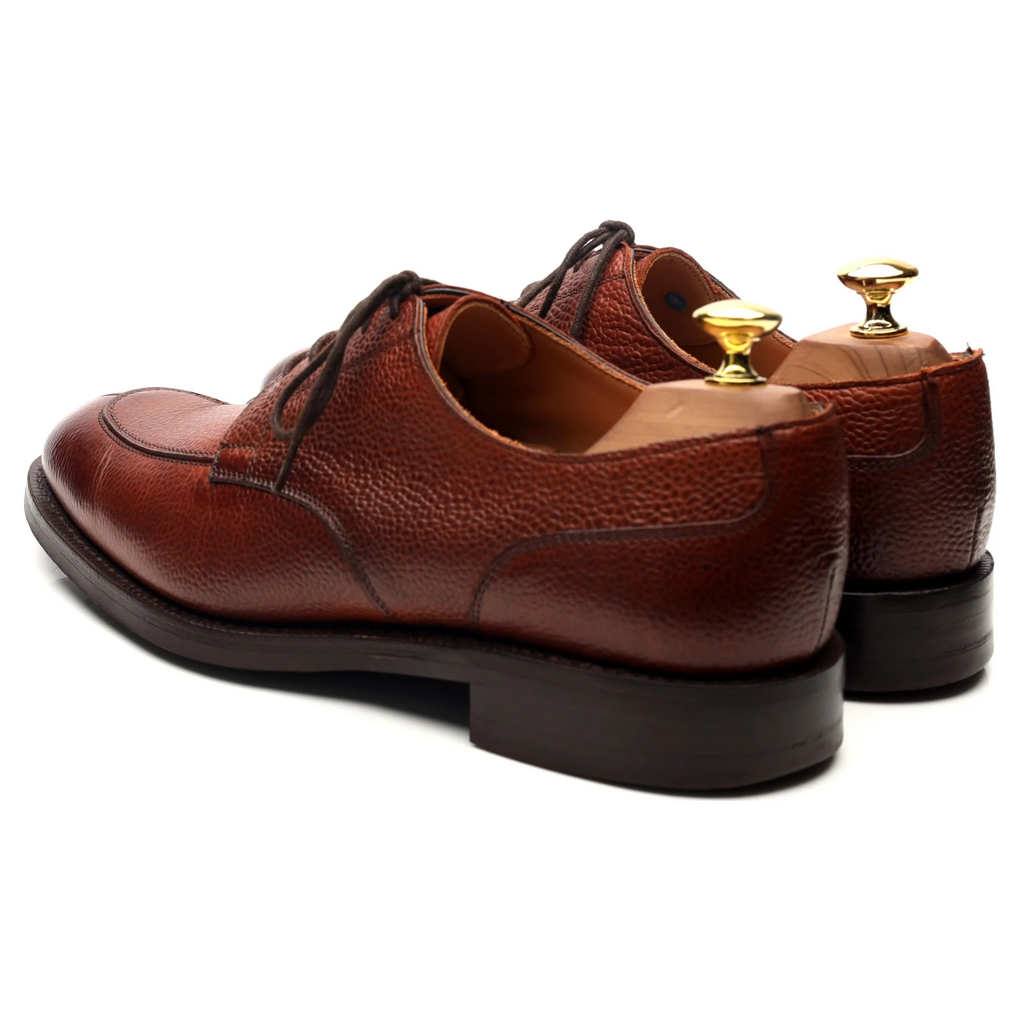 'Chiswick' Tan Brown Leather Split Toe Derby UK 8.5 F - Image 3
