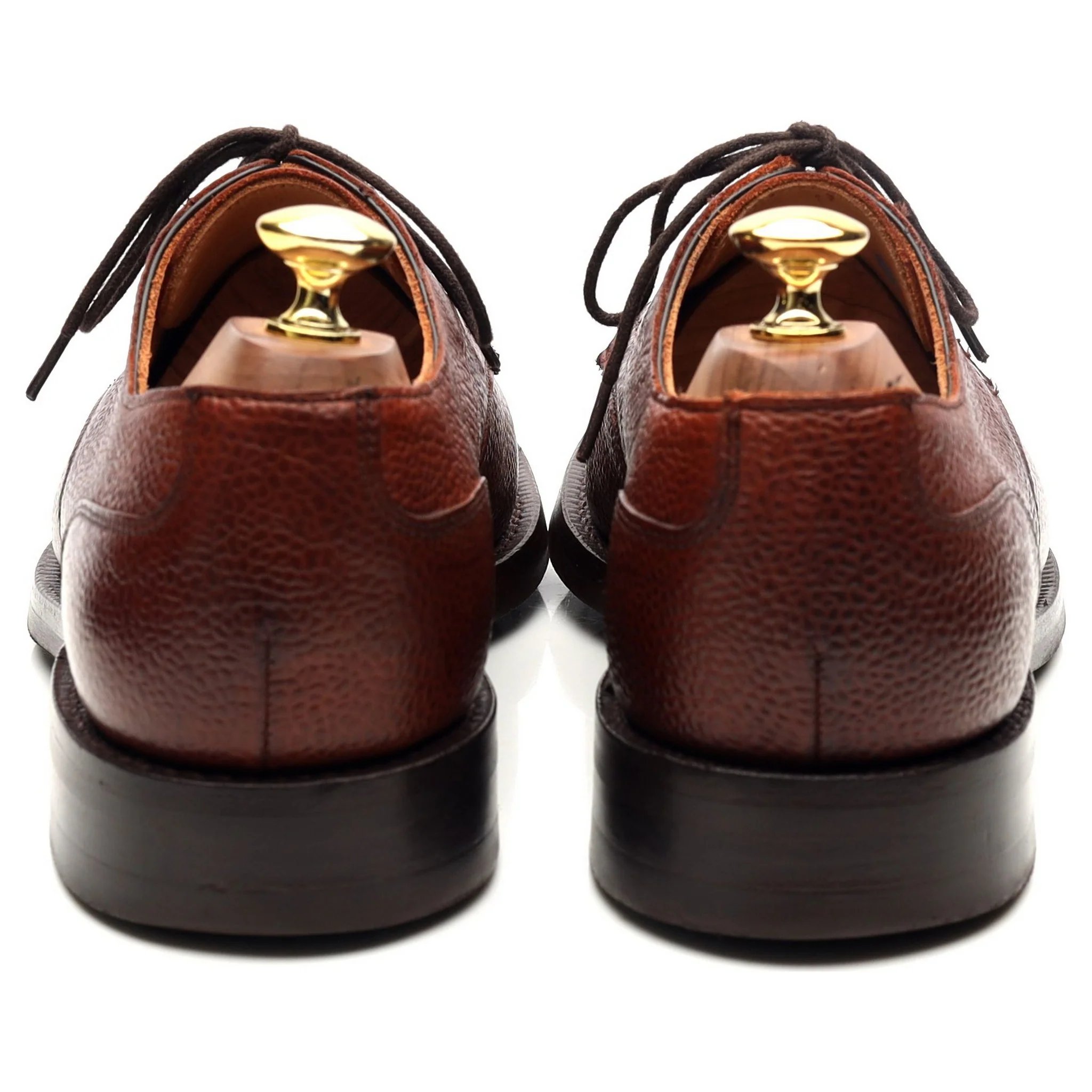 'Chiswick' Tan Brown Leather Split Toe Derby UK 8.5 F - Image 4