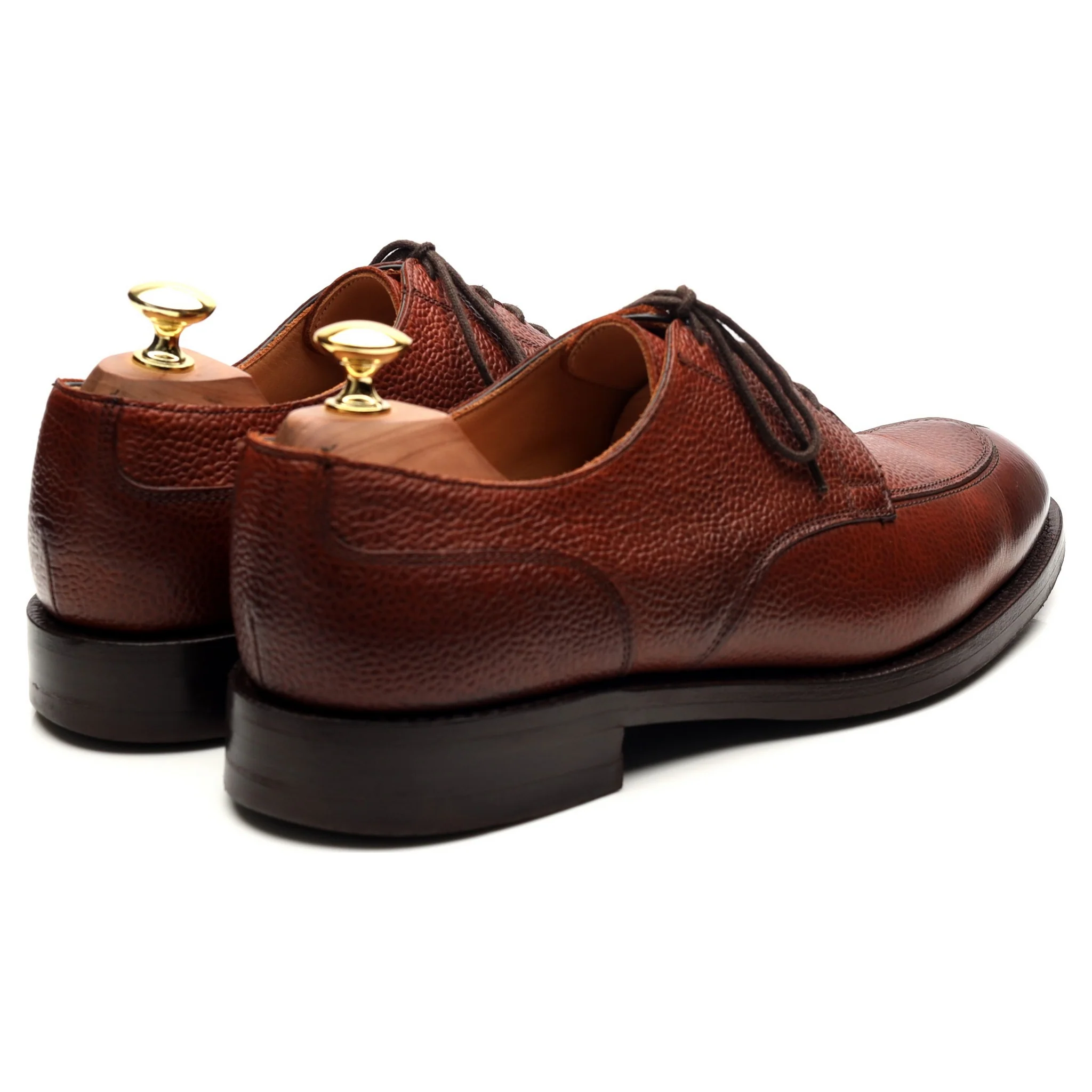'Chiswick' Tan Brown Leather Split Toe Derby UK 8.5 F - Image 5