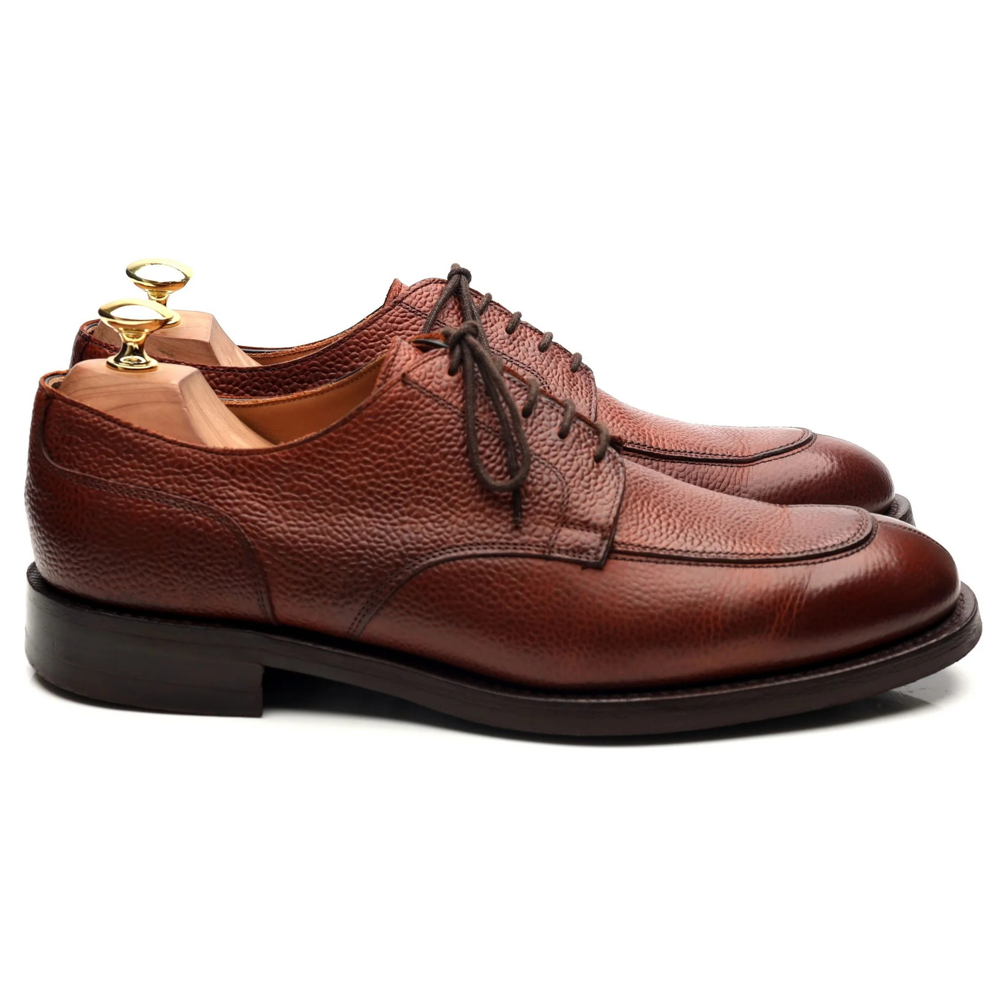 'Chiswick' Tan Brown Leather Split Toe Derby UK 8.5 F - Image 6