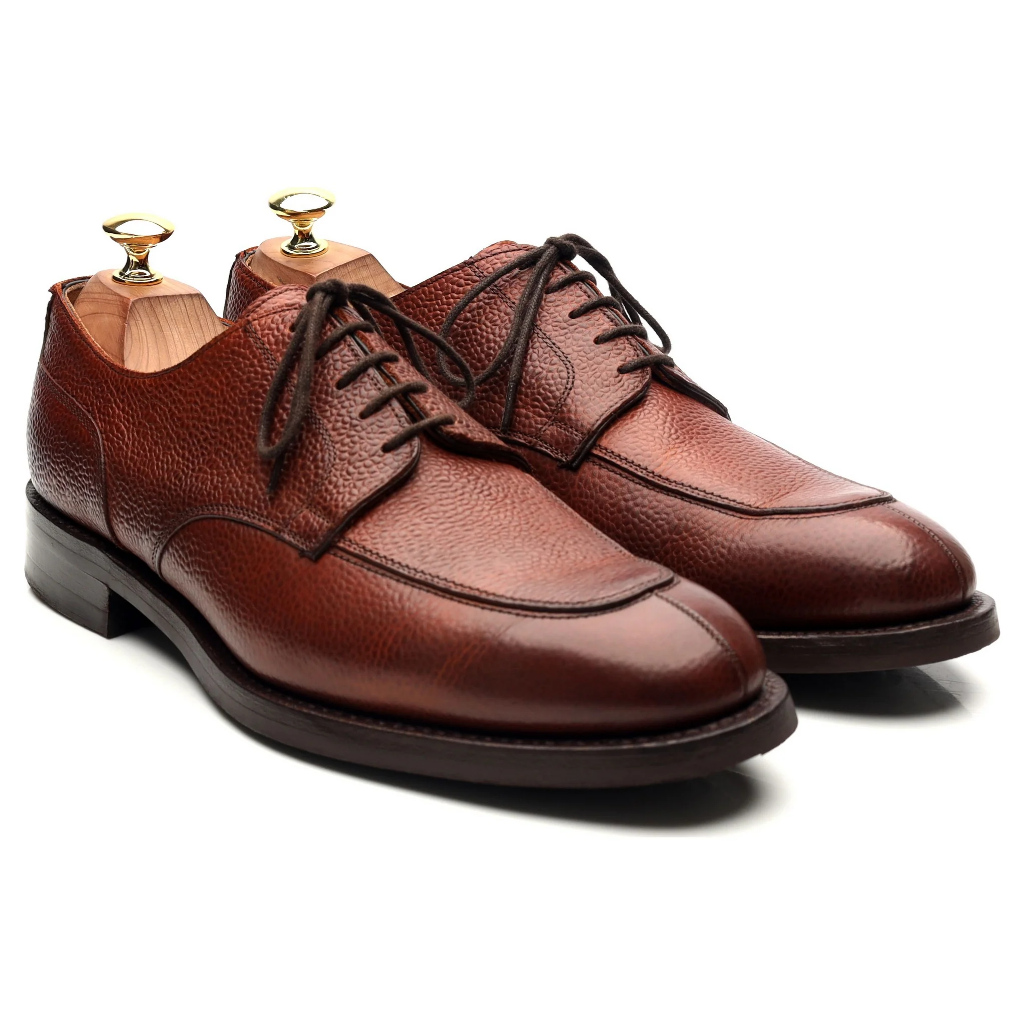'Chiswick' Tan Brown Leather Split Toe Derby UK 8.5 F - Image 7
