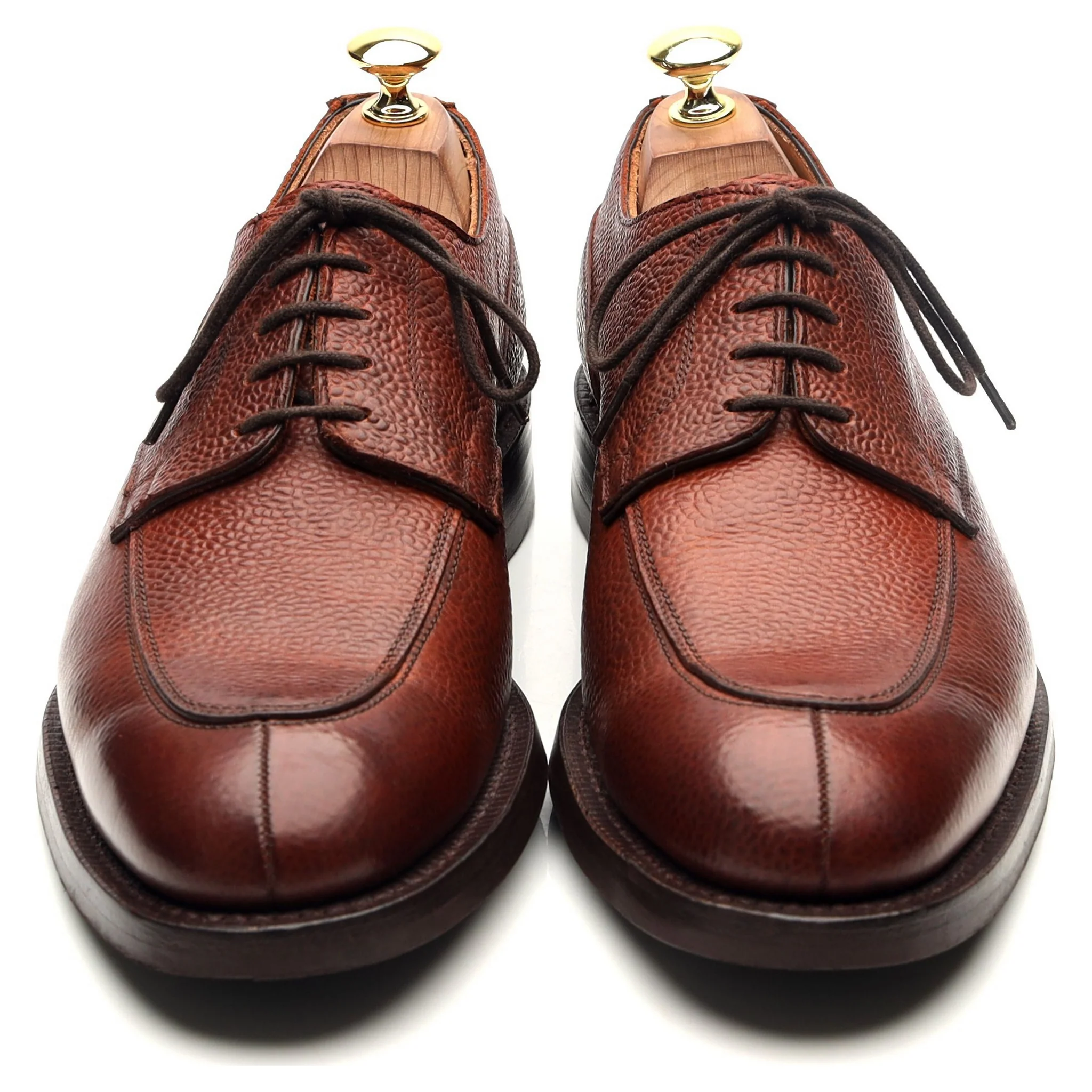 'Chiswick' Tan Brown Leather Split Toe Derby UK 8.5 F - Image 9