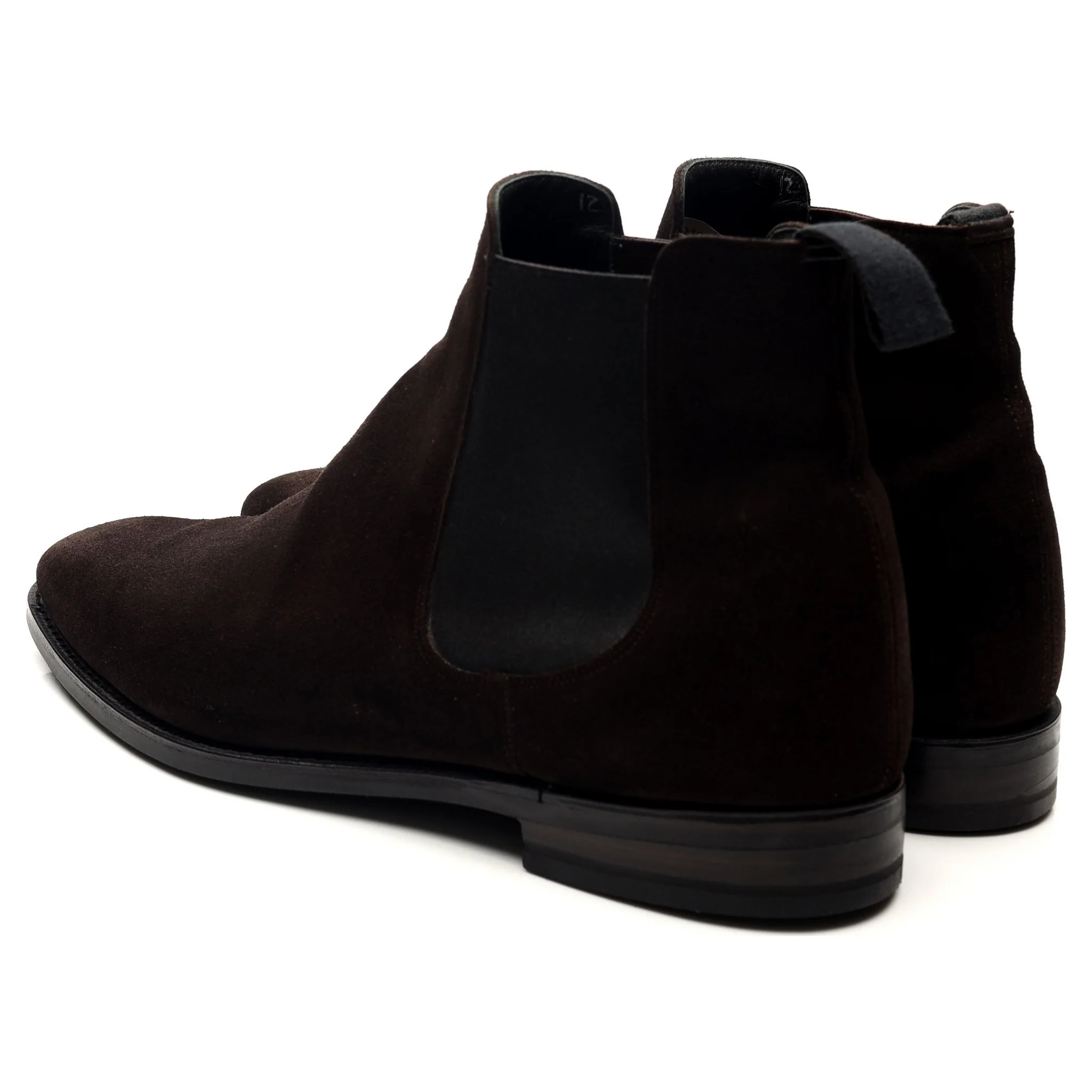 'Prenton' Dark Brown Suede Chelsea Boots UK 10 F - Image 3