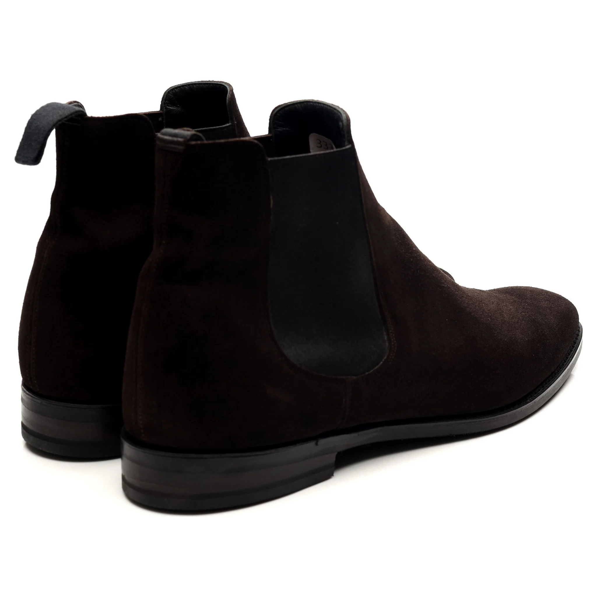 'Prenton' Dark Brown Suede Chelsea Boots UK 10 F - Image 4
