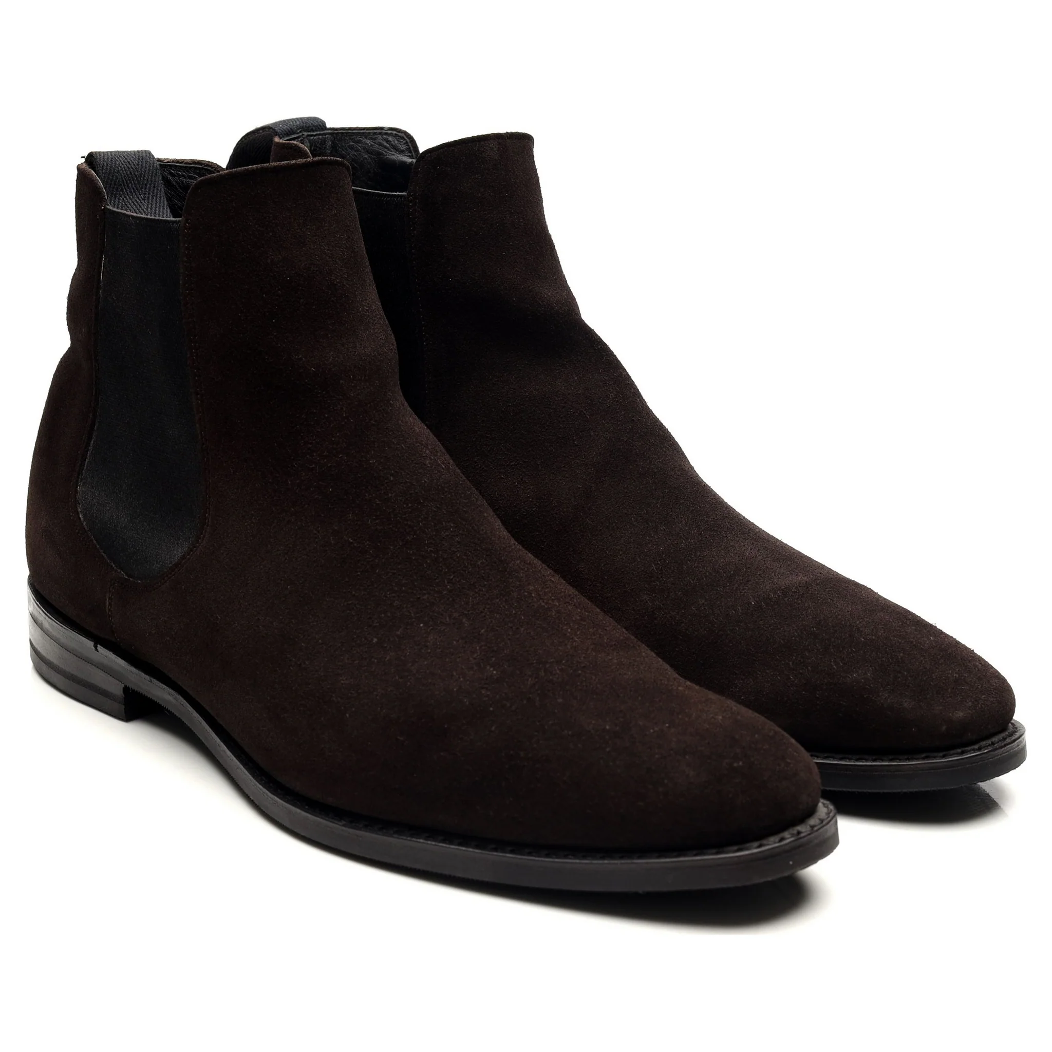 'Prenton' Dark Brown Suede Chelsea Boots UK 10 F - Image 6