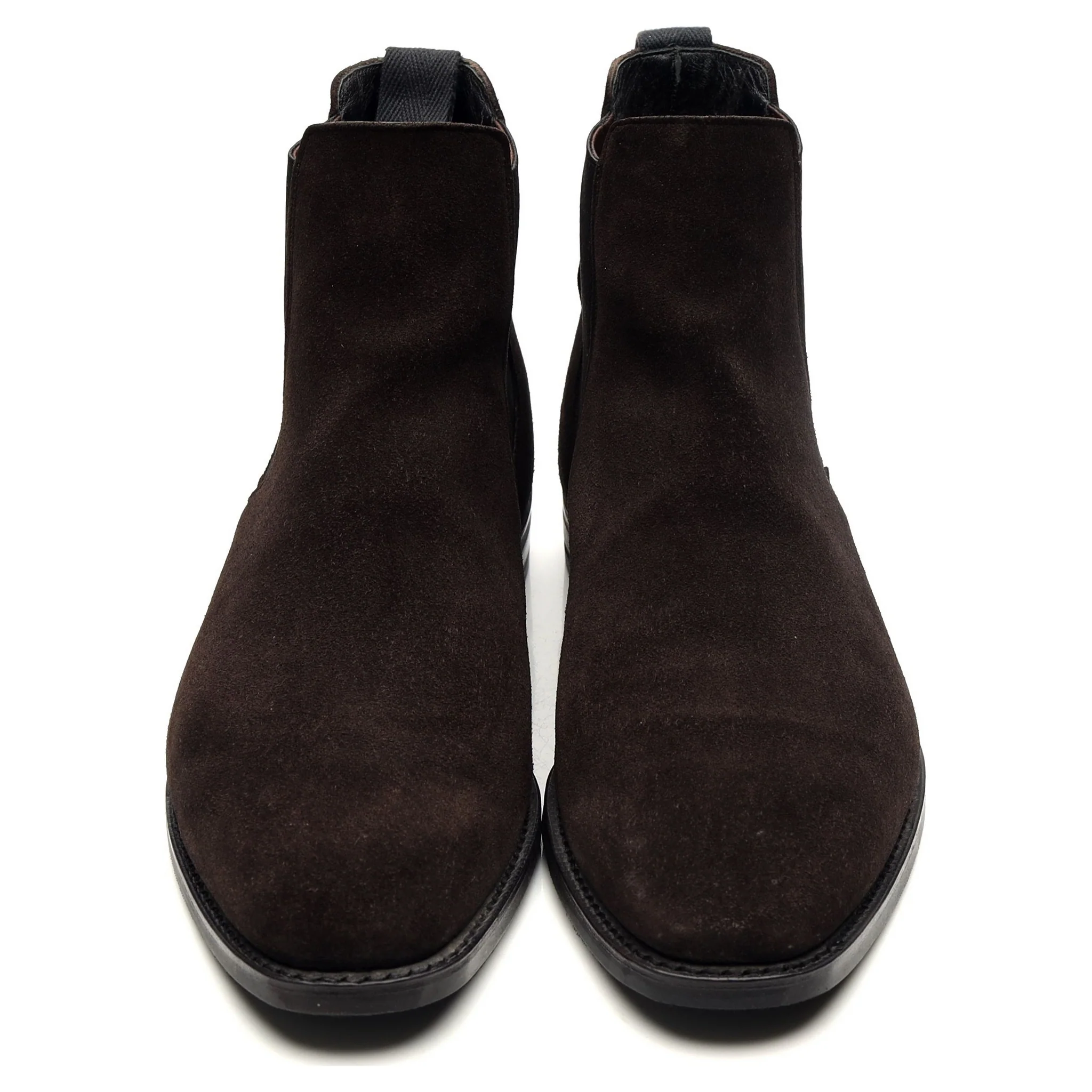 'Prenton' Dark Brown Suede Chelsea Boots UK 10 F - Image 8