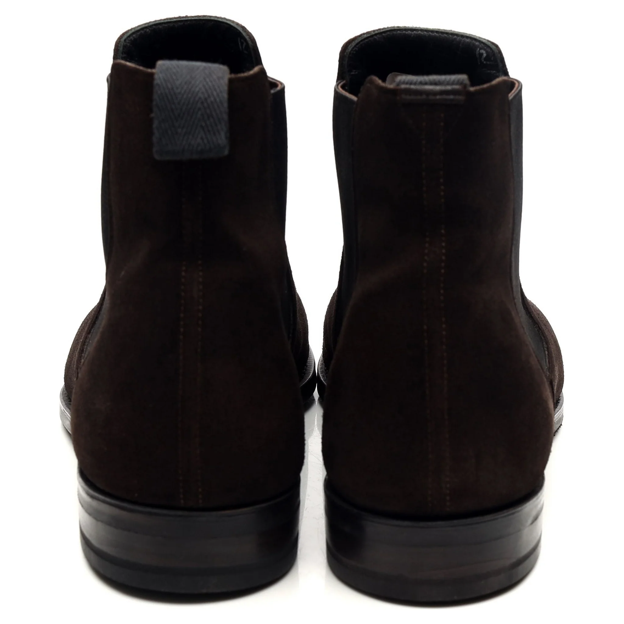 'Prenton' Dark Brown Suede Chelsea Boots UK 10 F - Image 9