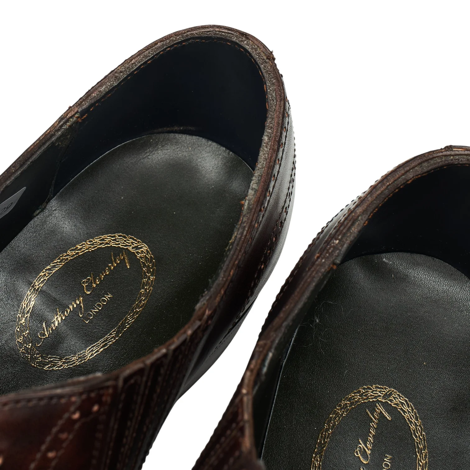 'Churchill' Brown Leather Lazyman Slip On UK 9 E - Image 6