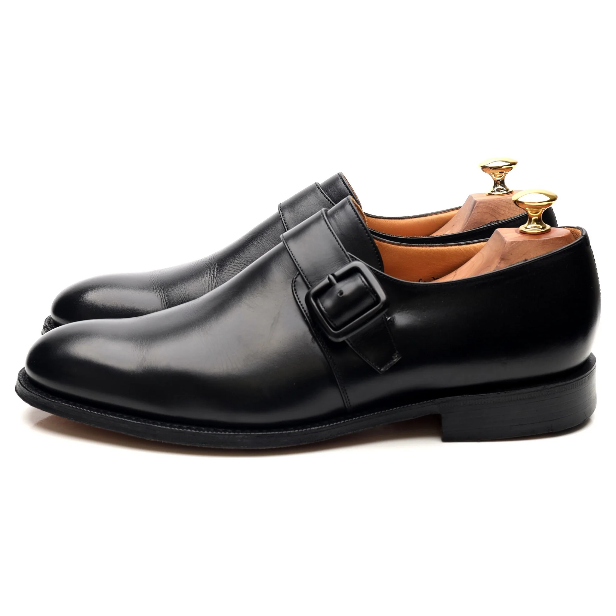 'Abington' Black Leather Monk Strap UK 9 G - Image 2
