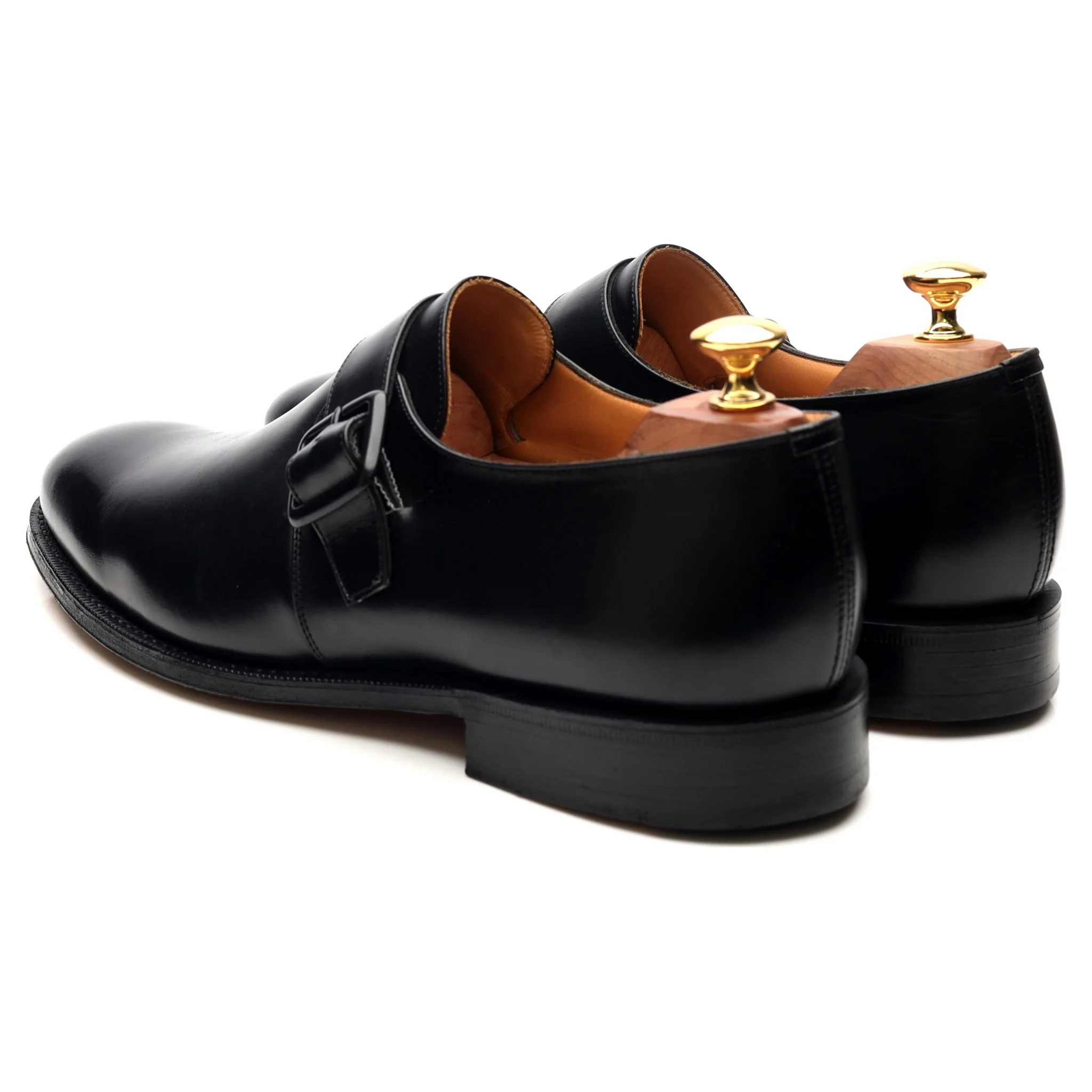 'Abington' Black Leather Monk Strap UK 9 G - Image 3