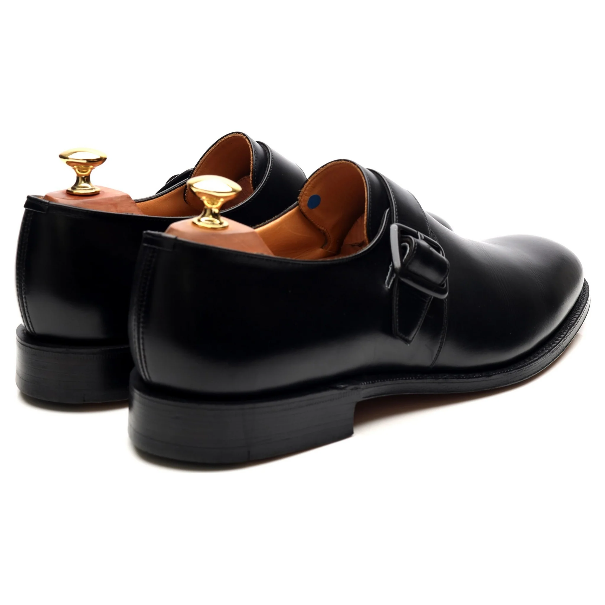 'Abington' Black Leather Monk Strap UK 9 G - Image 5