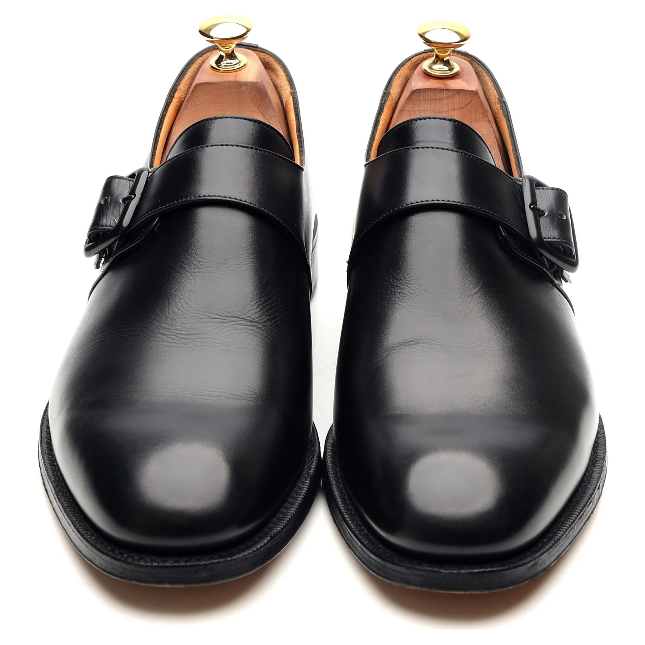 'Abington' Black Leather Monk Strap UK 9 G - Image 9