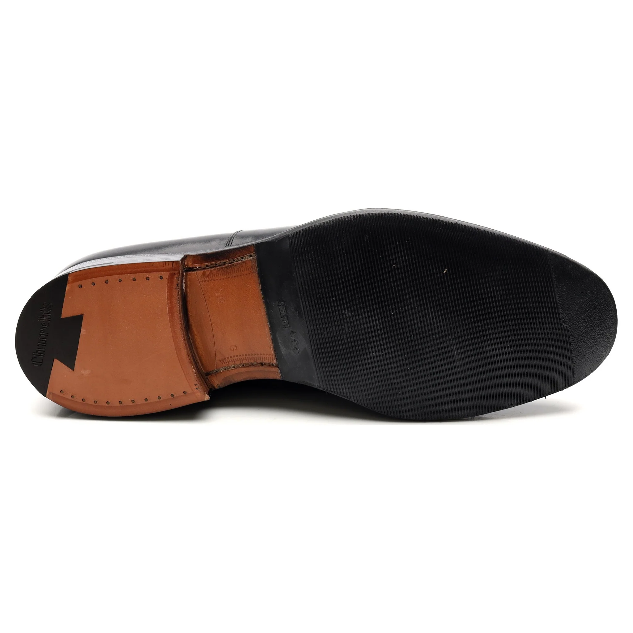 'Balmoral' Black Leather Oxford UK 7.5 G - Image 11