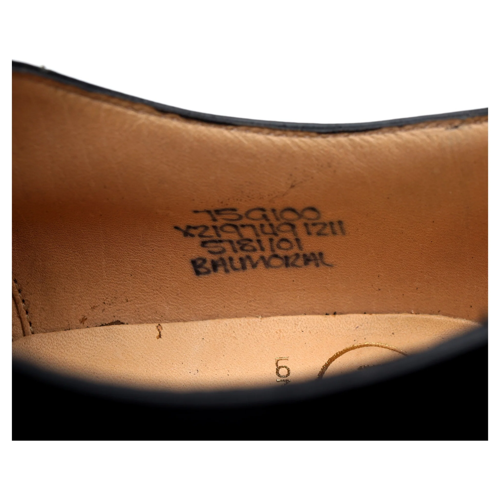 'Balmoral' Black Leather Oxford UK 7.5 G - Image 13