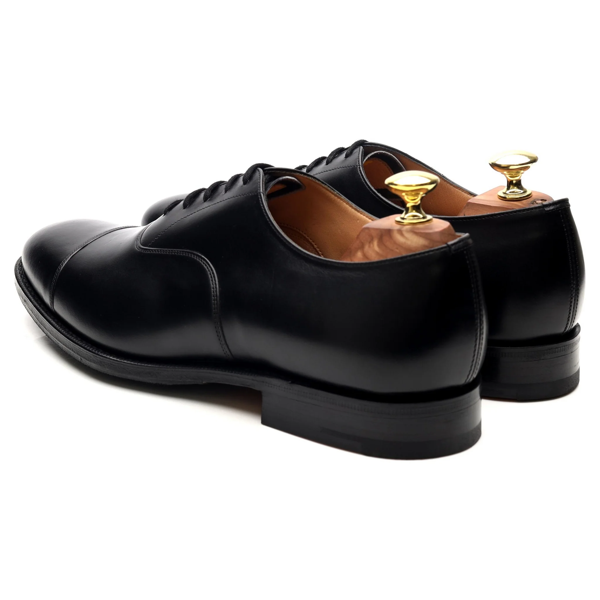 'Balmoral' Black Leather Oxford UK 7.5 G - Image 3
