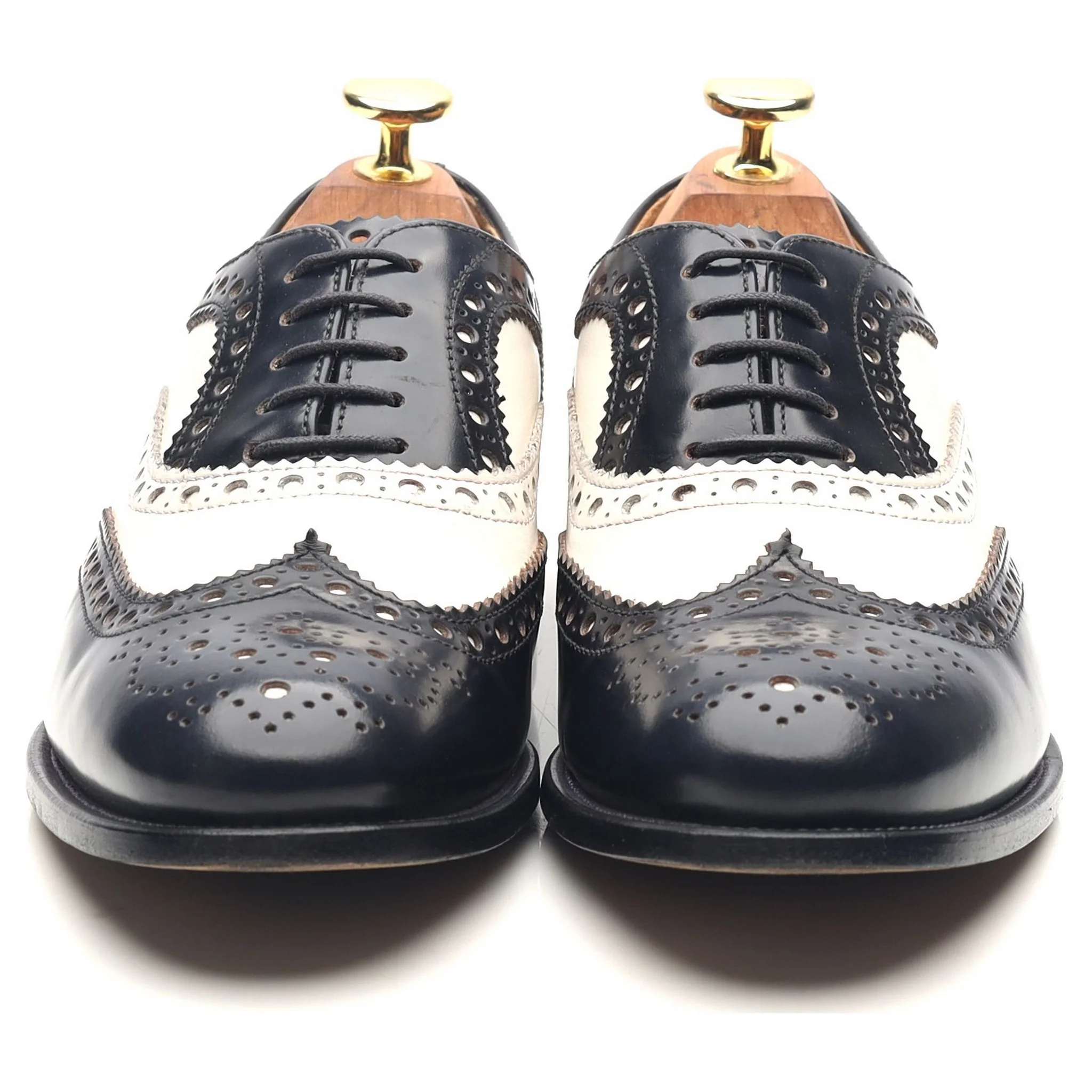 Women's 'Bess 2' Navy Blue White Leather Brogues UK 3.5 EU 36.5 - Image 8