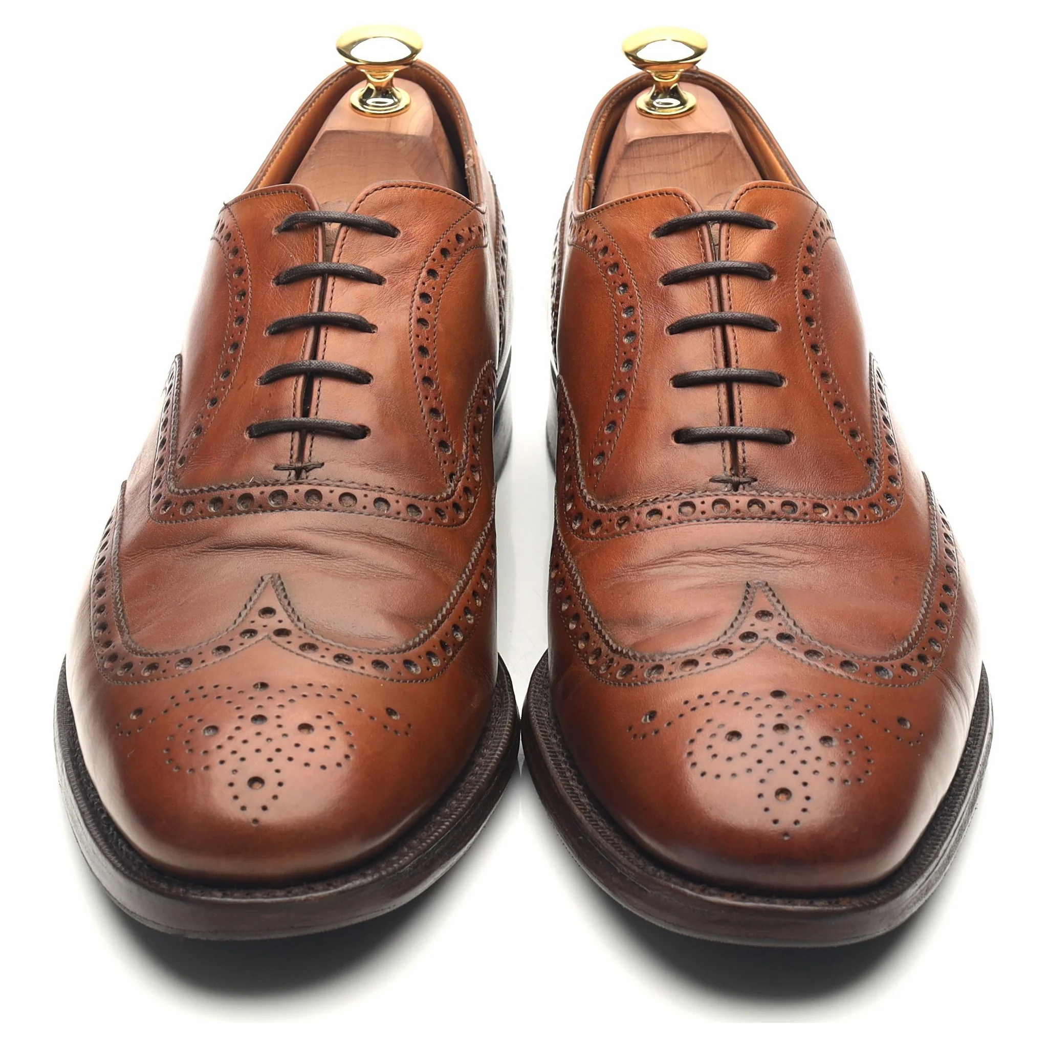'Chetwynd' Tan Brown Leather Brogues UK 9 G - Image 9