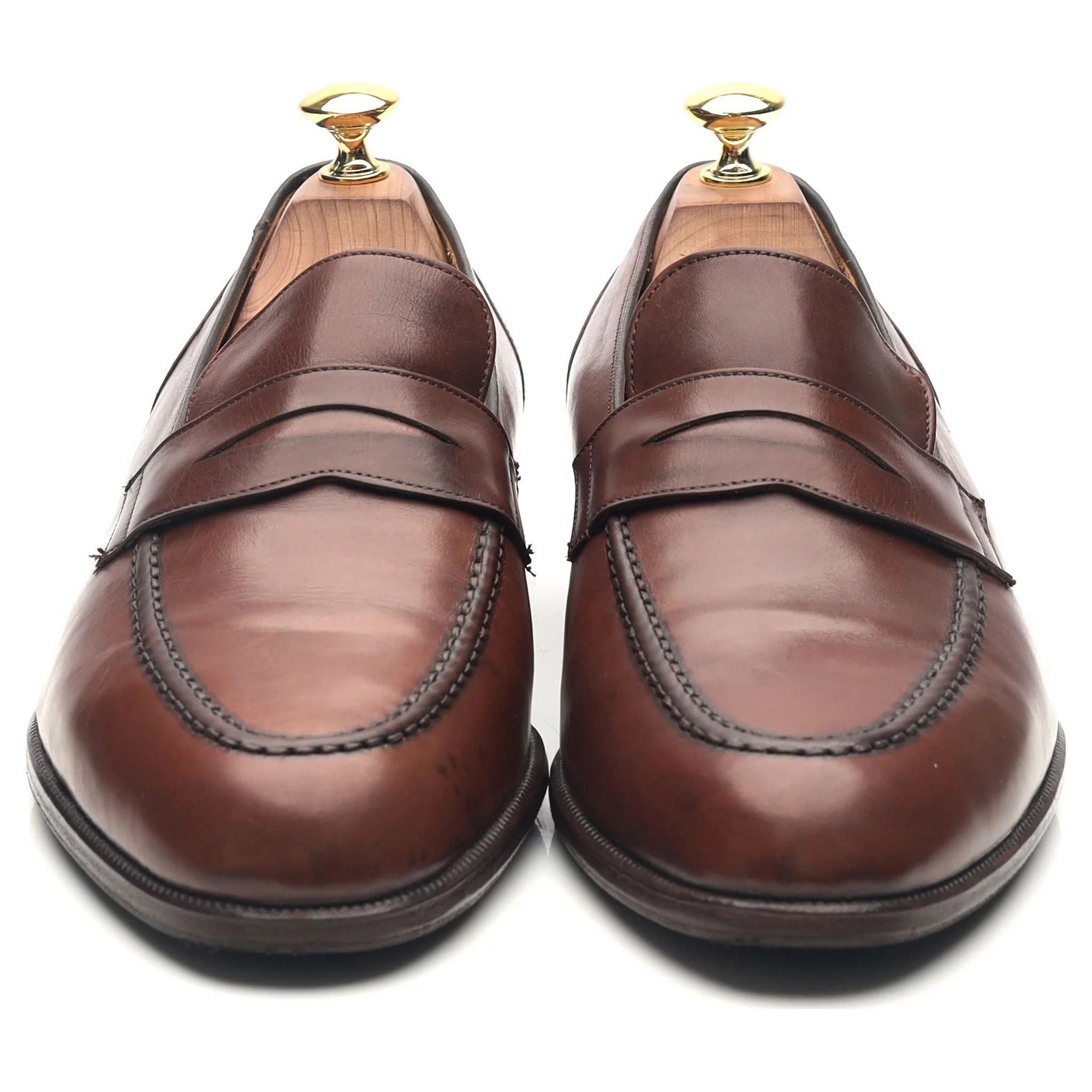 'Salisbury' Brown Leather Loafers UK 8.5 F - Image 10