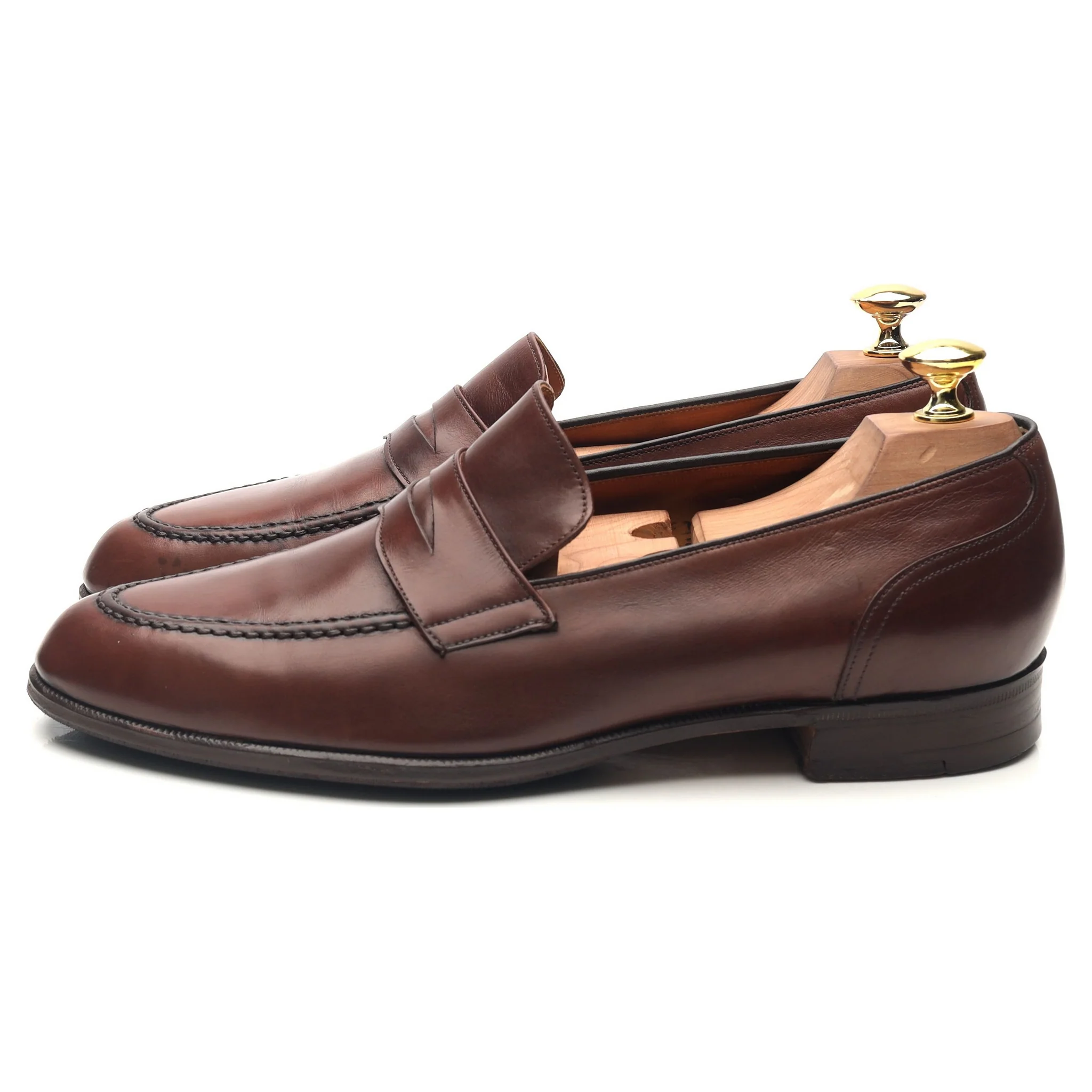 'Salisbury' Brown Leather Loafers UK 8.5 F - Image 2