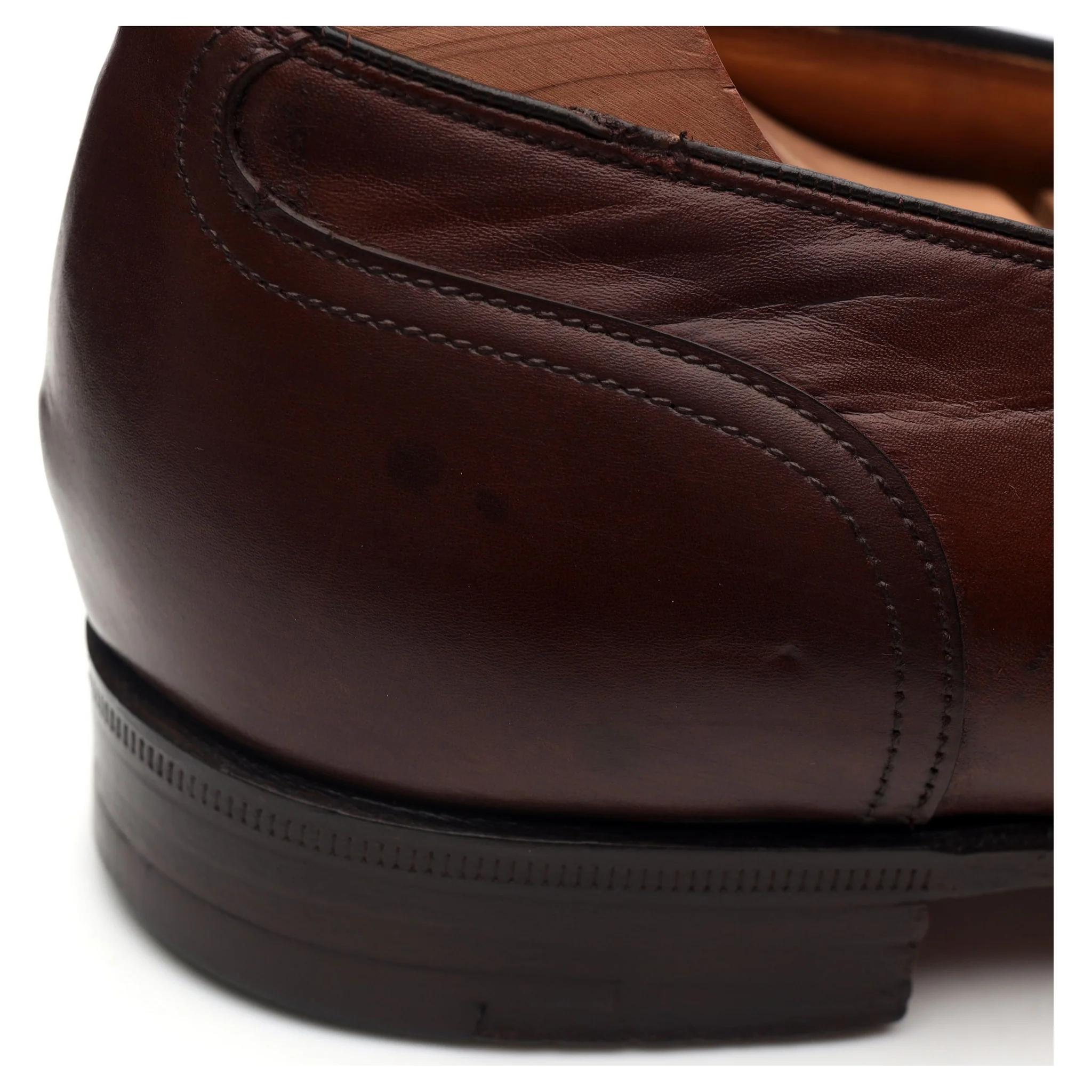 'Salisbury' Brown Leather Loafers UK 8.5 F - Image 4