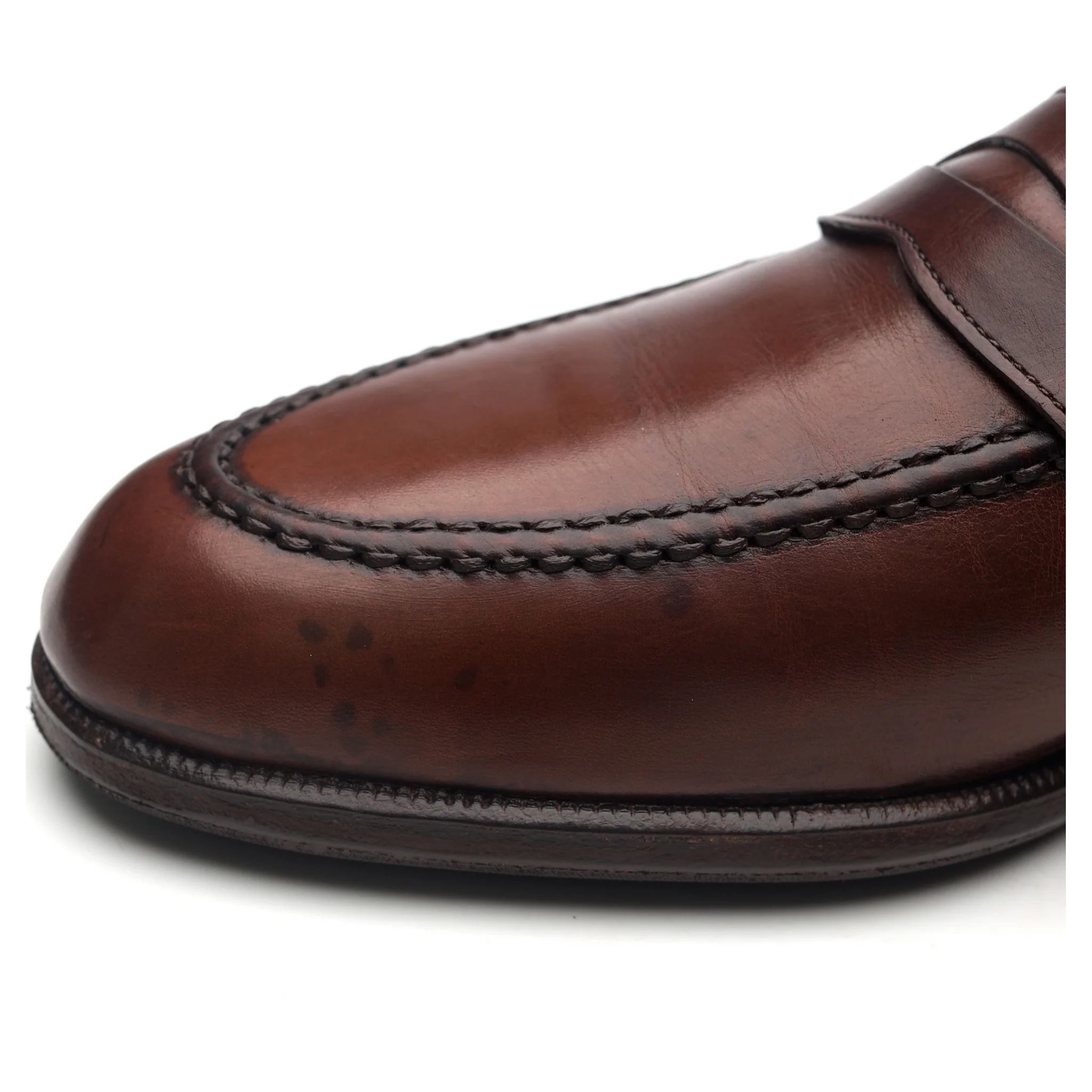 'Salisbury' Brown Leather Loafers UK 8.5 F - Image 5