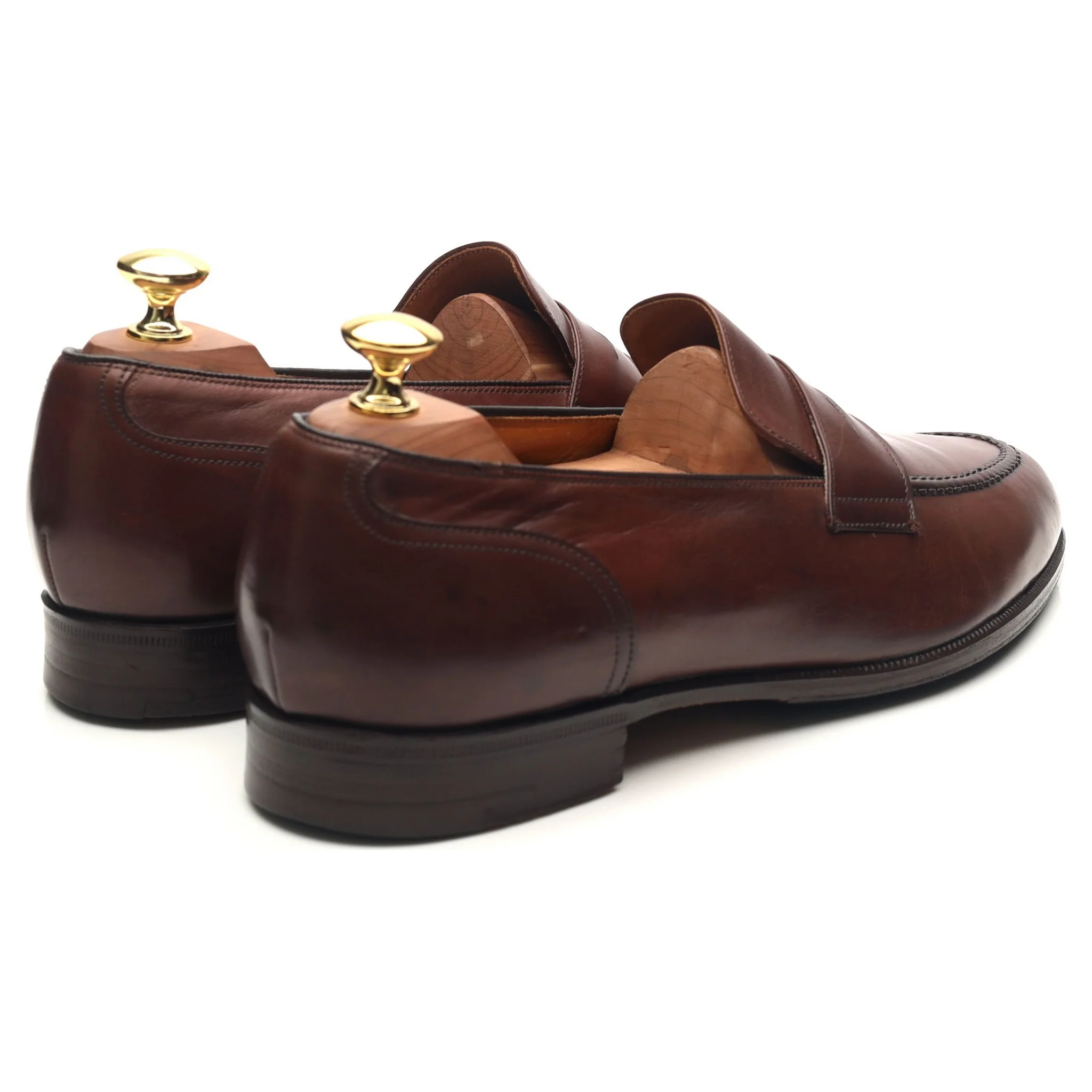 'Salisbury' Brown Leather Loafers UK 8.5 F - Image 7