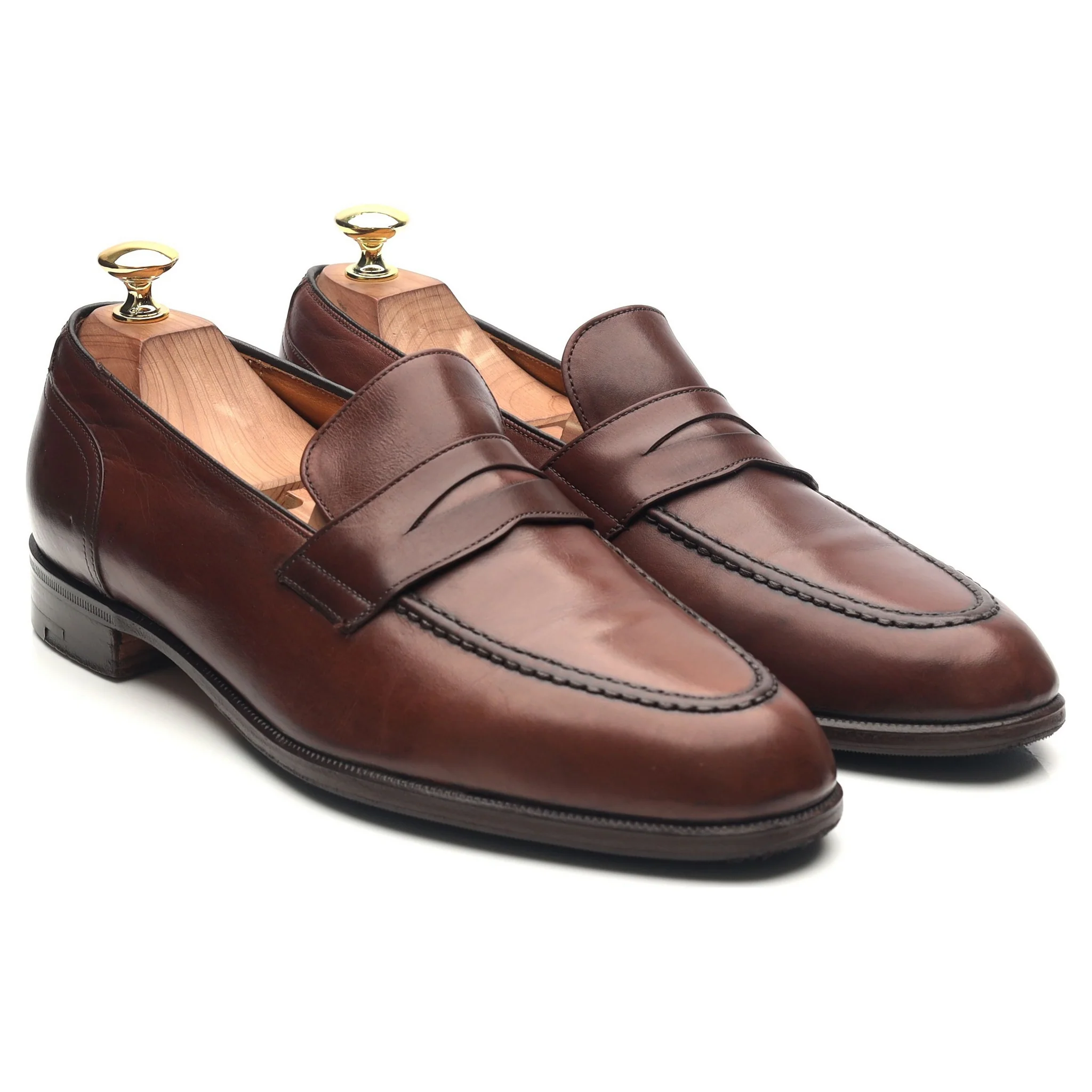 'Salisbury' Brown Leather Loafers UK 8.5 F - Image 9