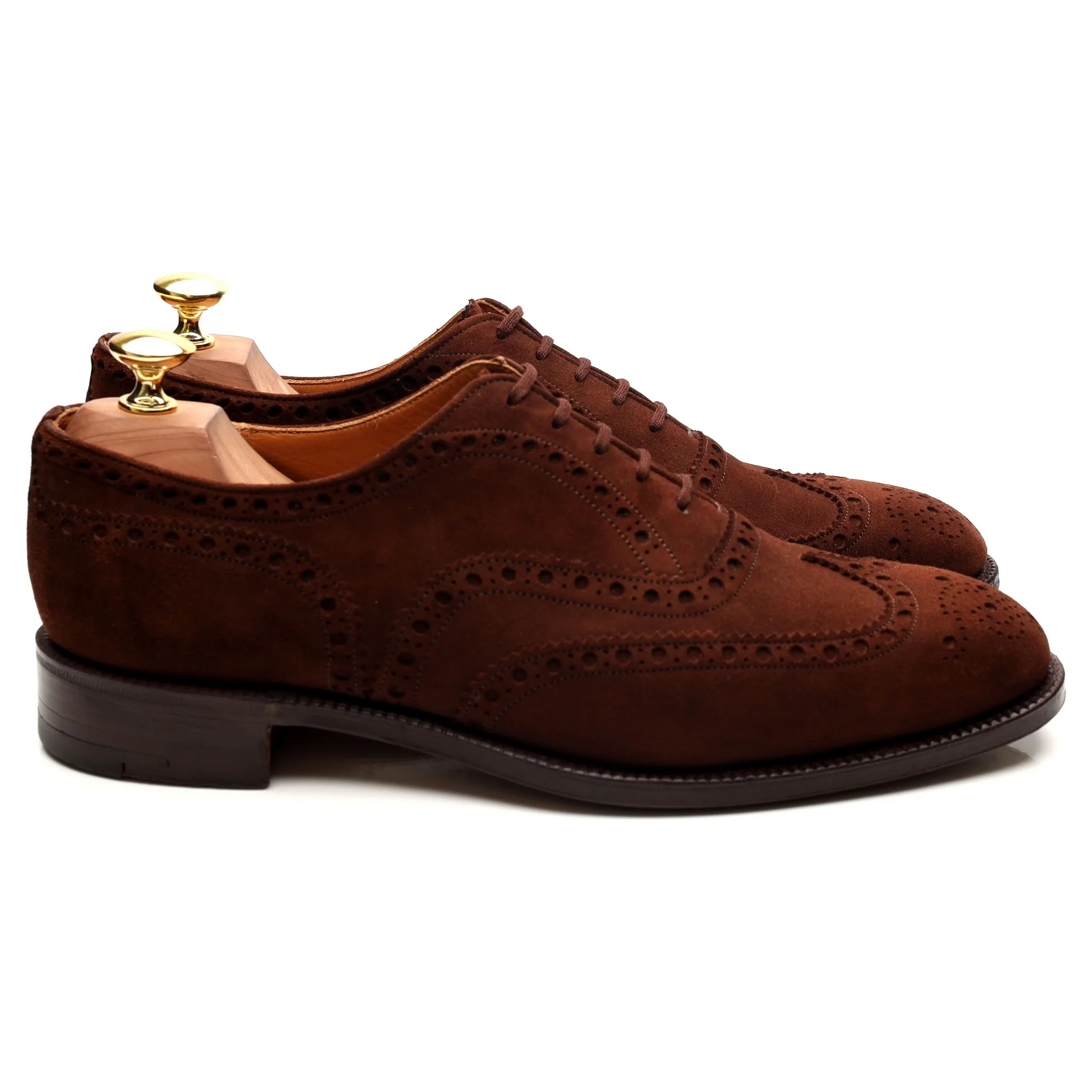 'Buck' Brown Suede Brogues UK 8 F - Image 6