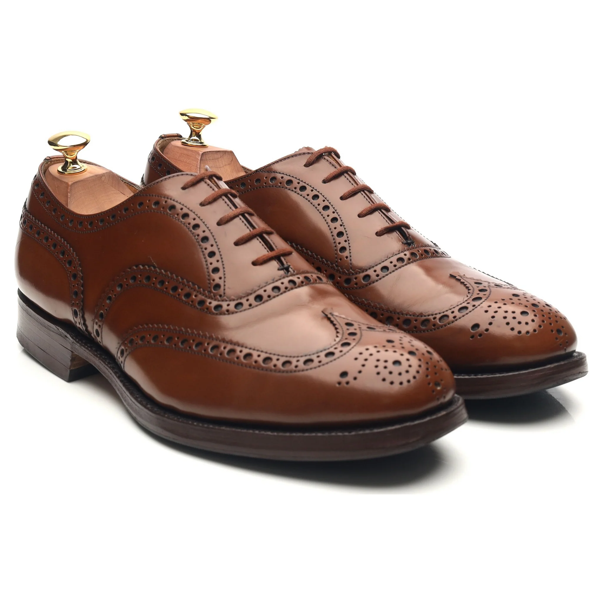 'Burwood' Brown Leather Brogues UK 9 G - Image 7