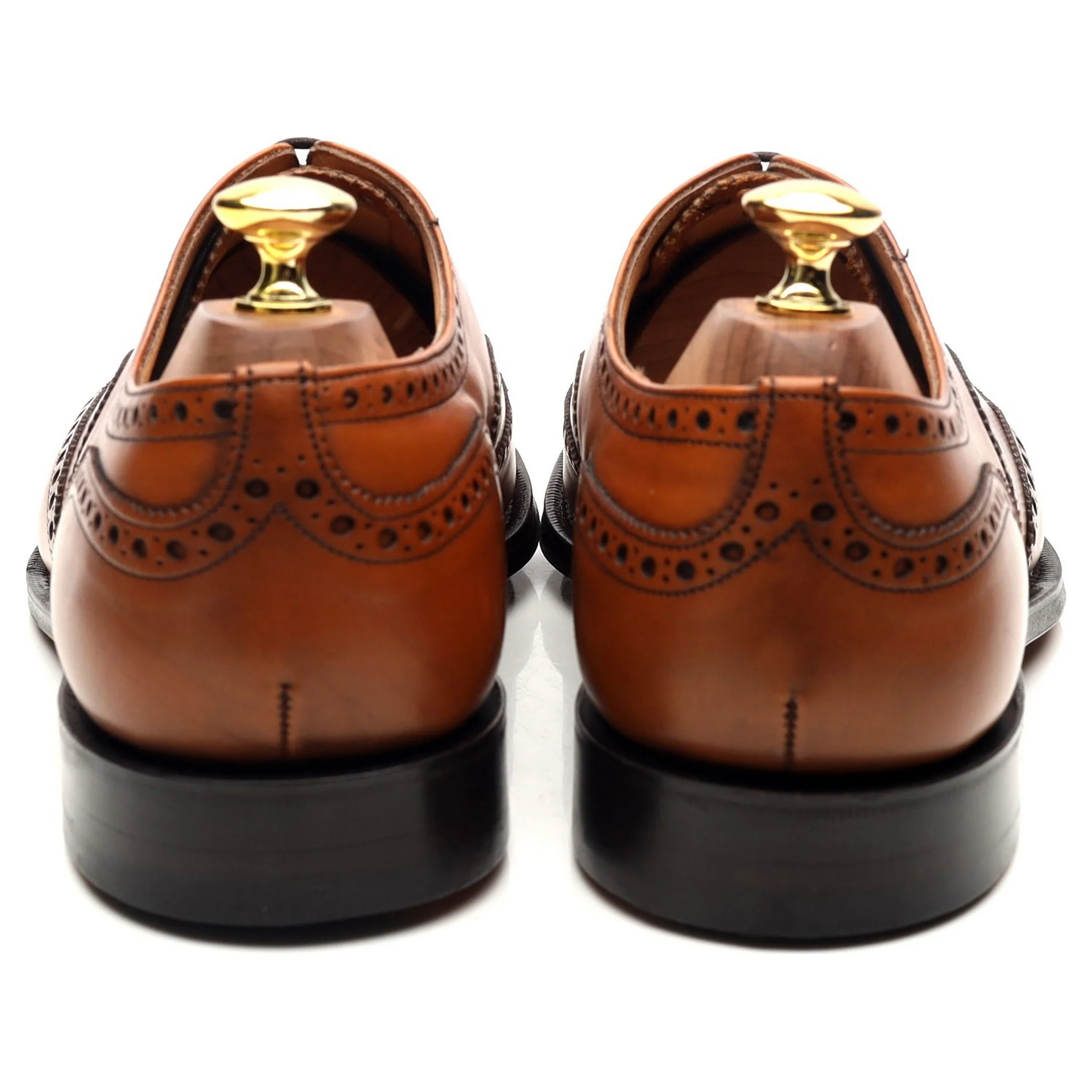'Chetwynd' Tan Brown Leather Brogues UK 8 F - Image 4