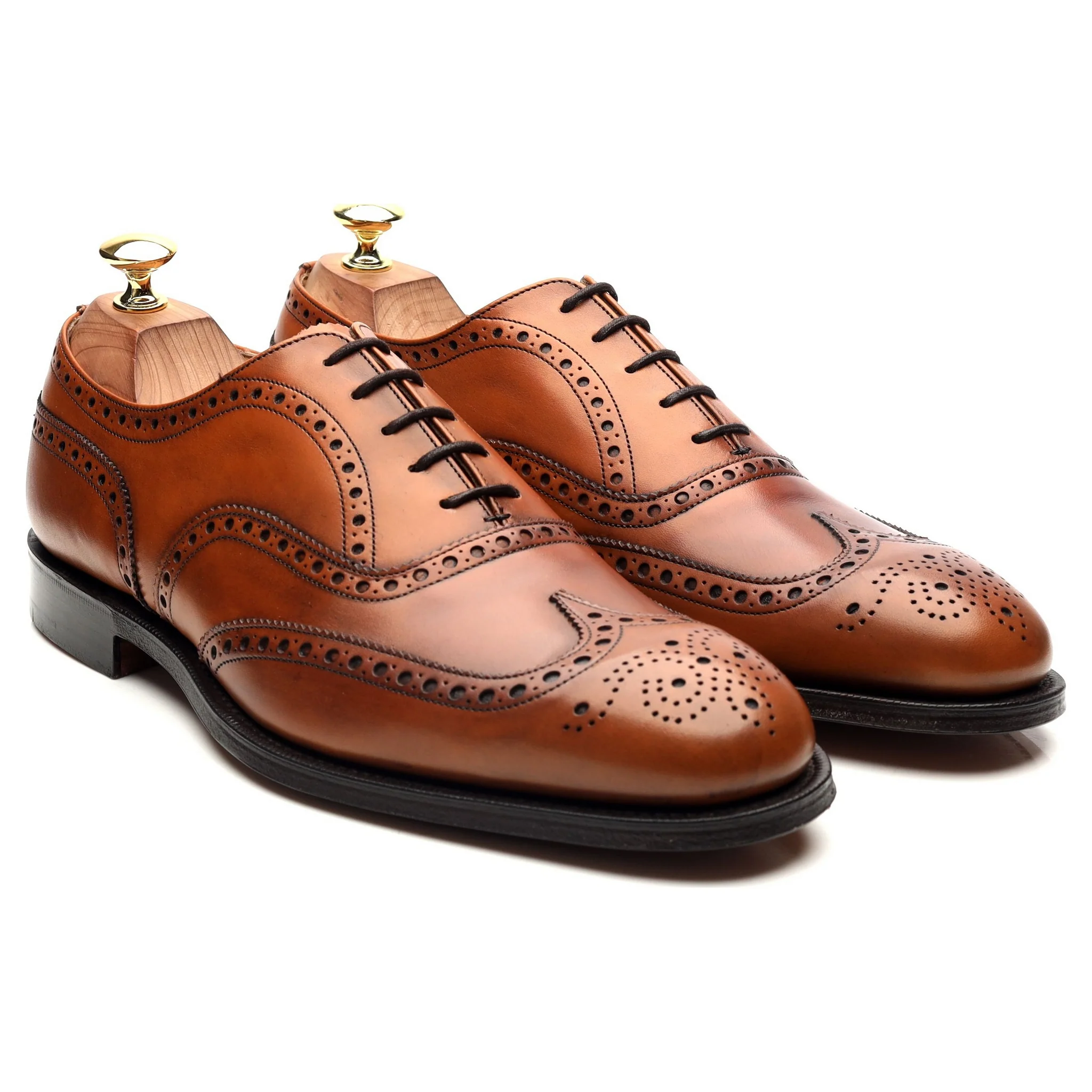 'Chetwynd' Tan Brown Leather Brogues UK 8 F - Image 7