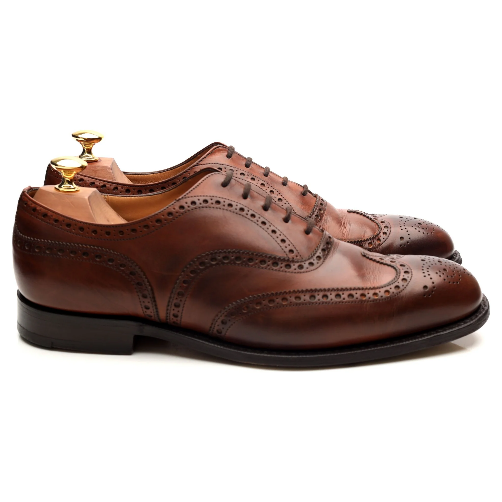 'Chetwynd' Tan Brown Leather Brogues UK 9 G - Image 6
