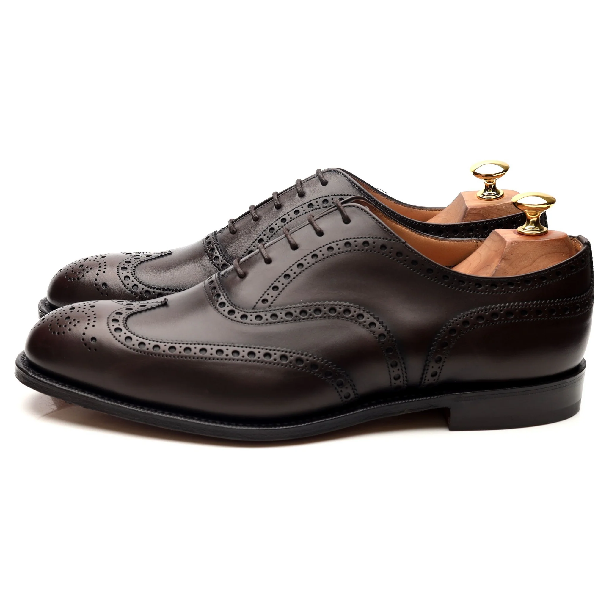 'Chetwynd' Dark Brown Leather Brogues UK 9 H - Image 2