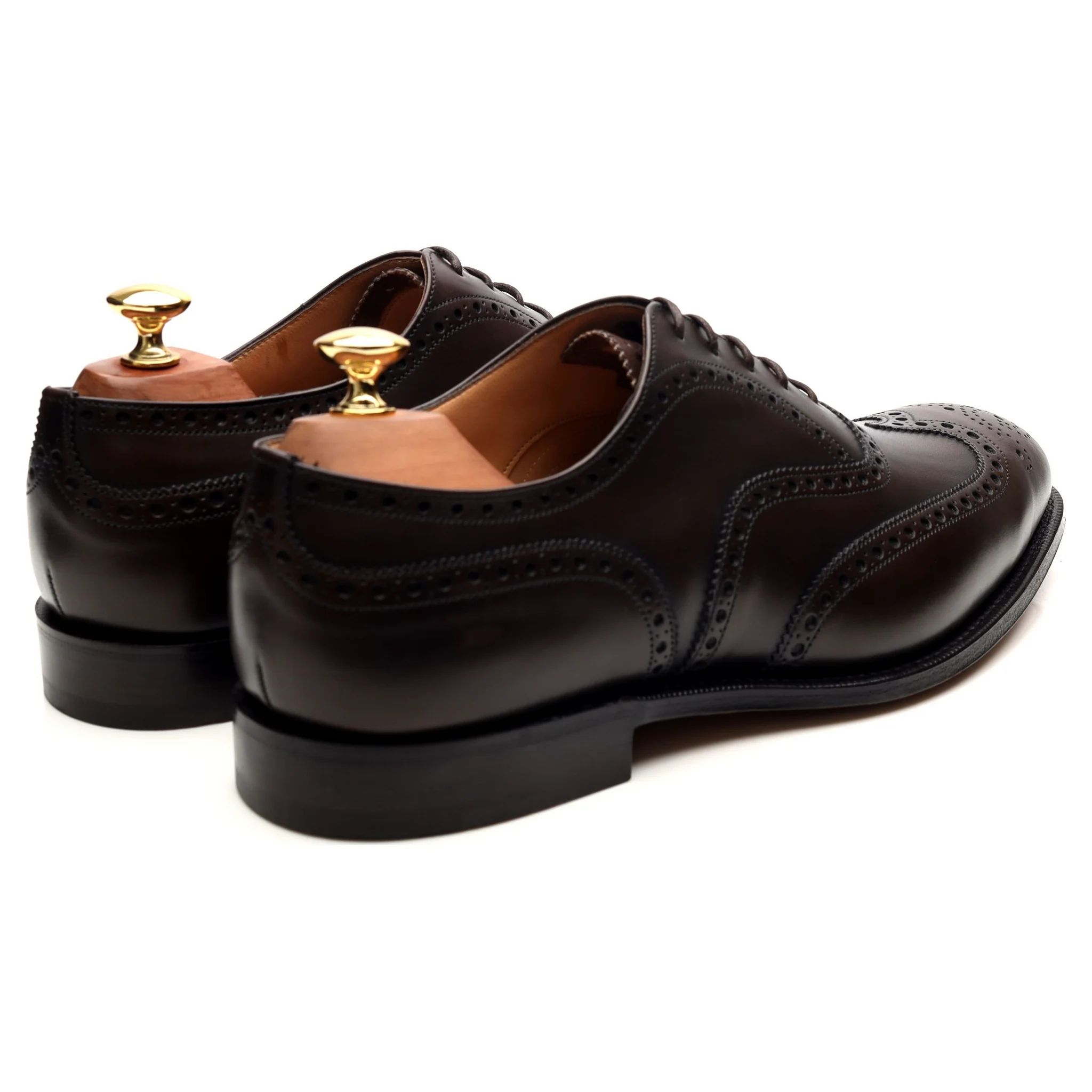 'Chetwynd' Dark Brown Leather Brogues UK 9 H - Image 5