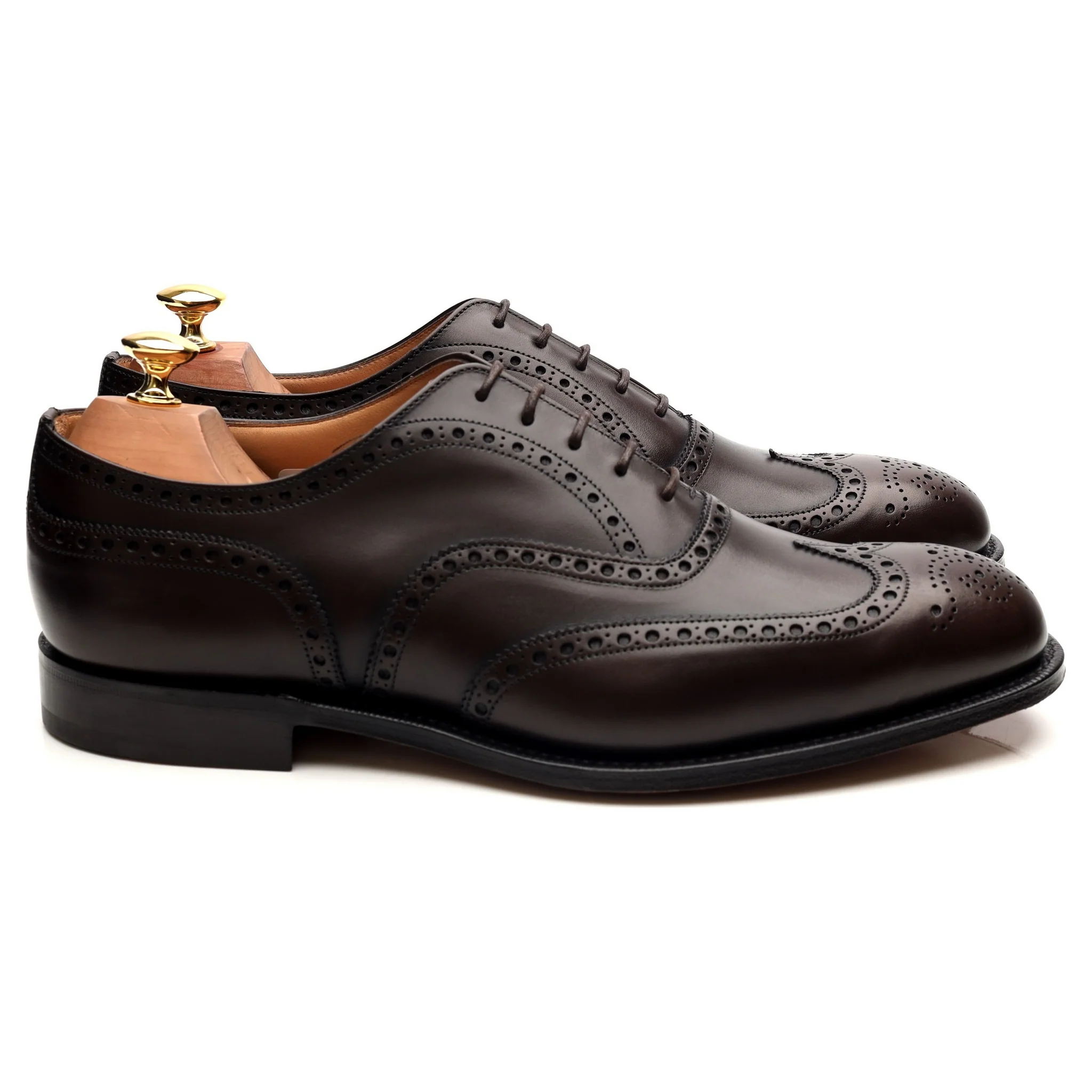 'Chetwynd' Dark Brown Leather Brogues UK 9 H - Image 6