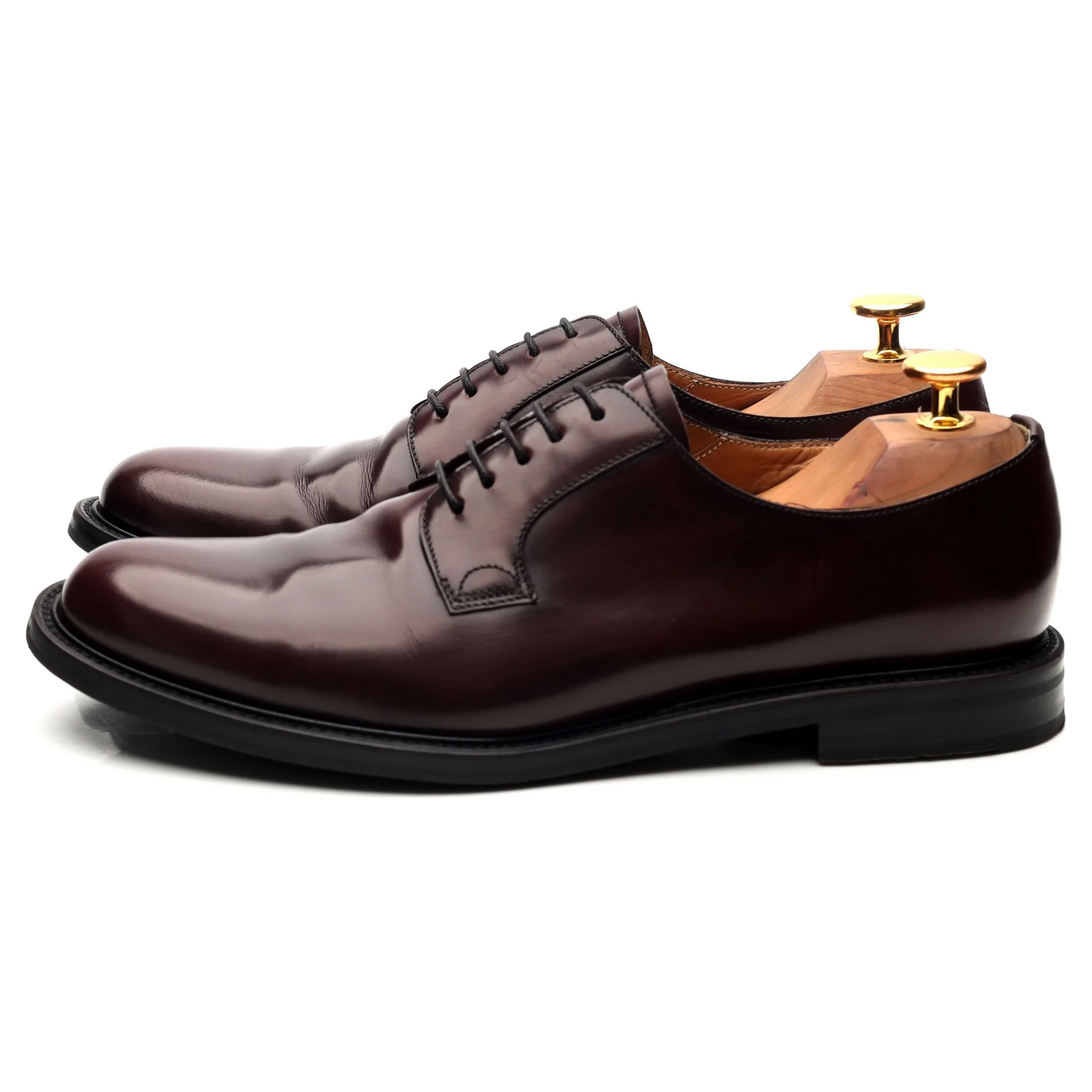 Women's 'Cindy' Burgundy Leather Derby UK 7 EU 40 - Image 2