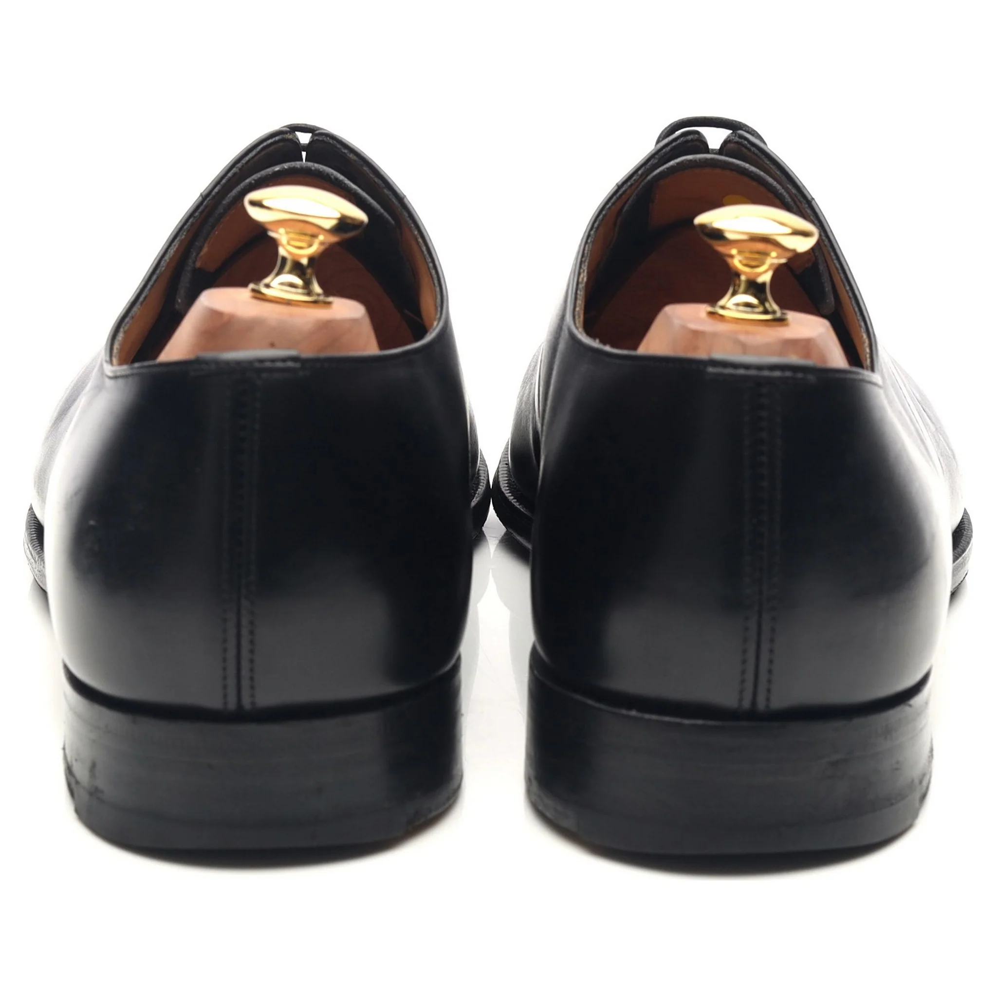 'Consul' Black Leather Oxford UK 10.5 H - Image 4