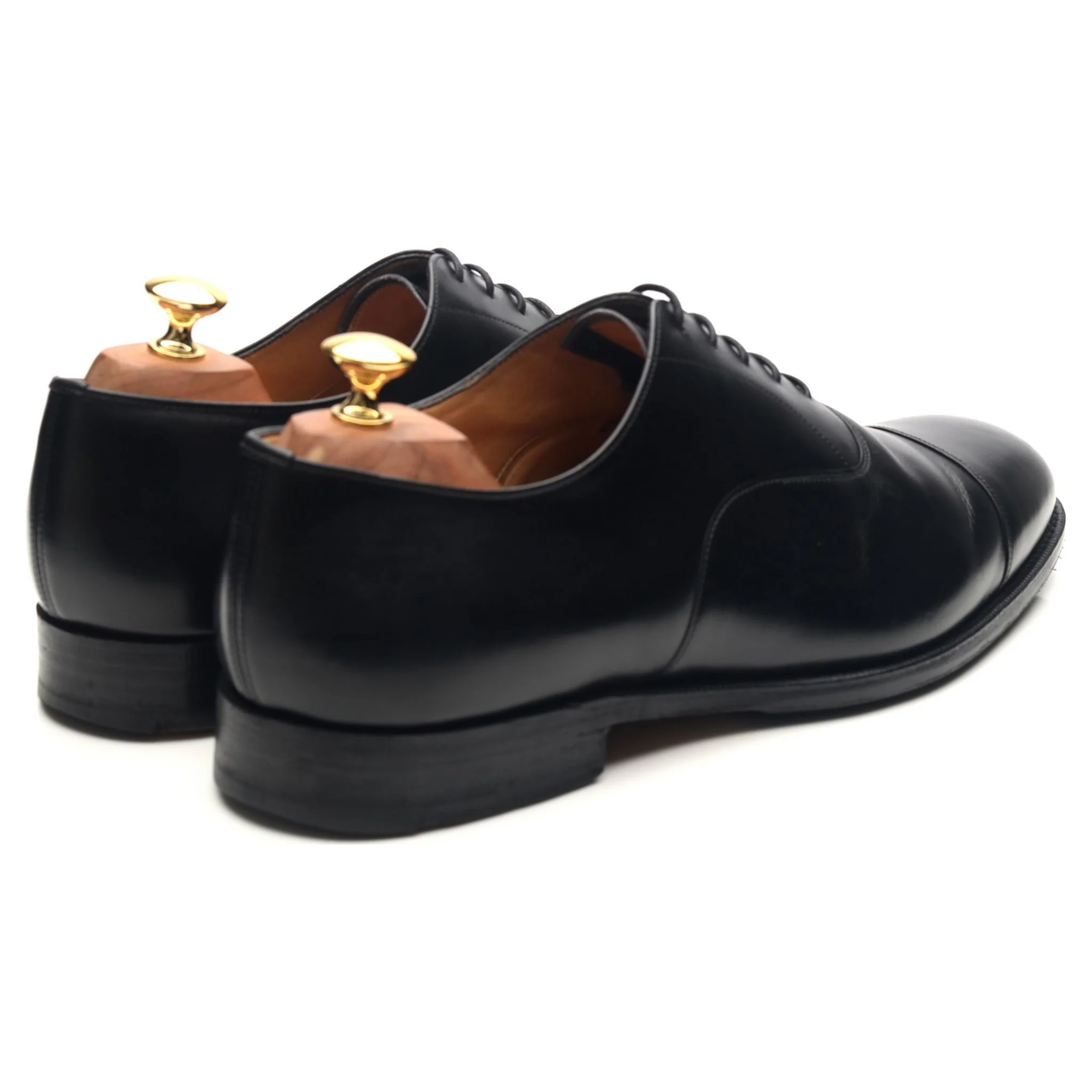 'Consul' Black Leather Oxford UK 10.5 H - Image 5