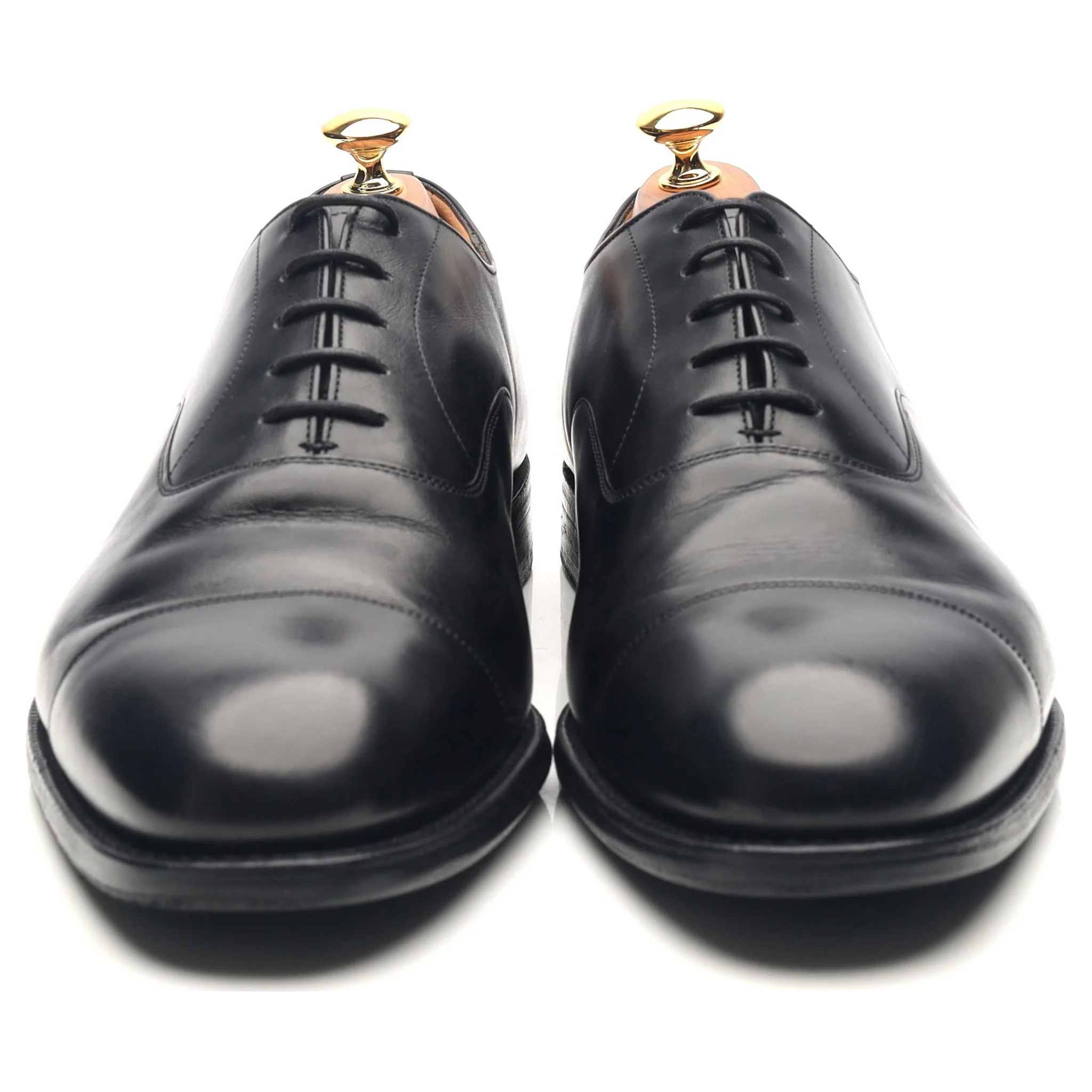 'Consul' Black Leather Oxford UK 10.5 H - Image 8