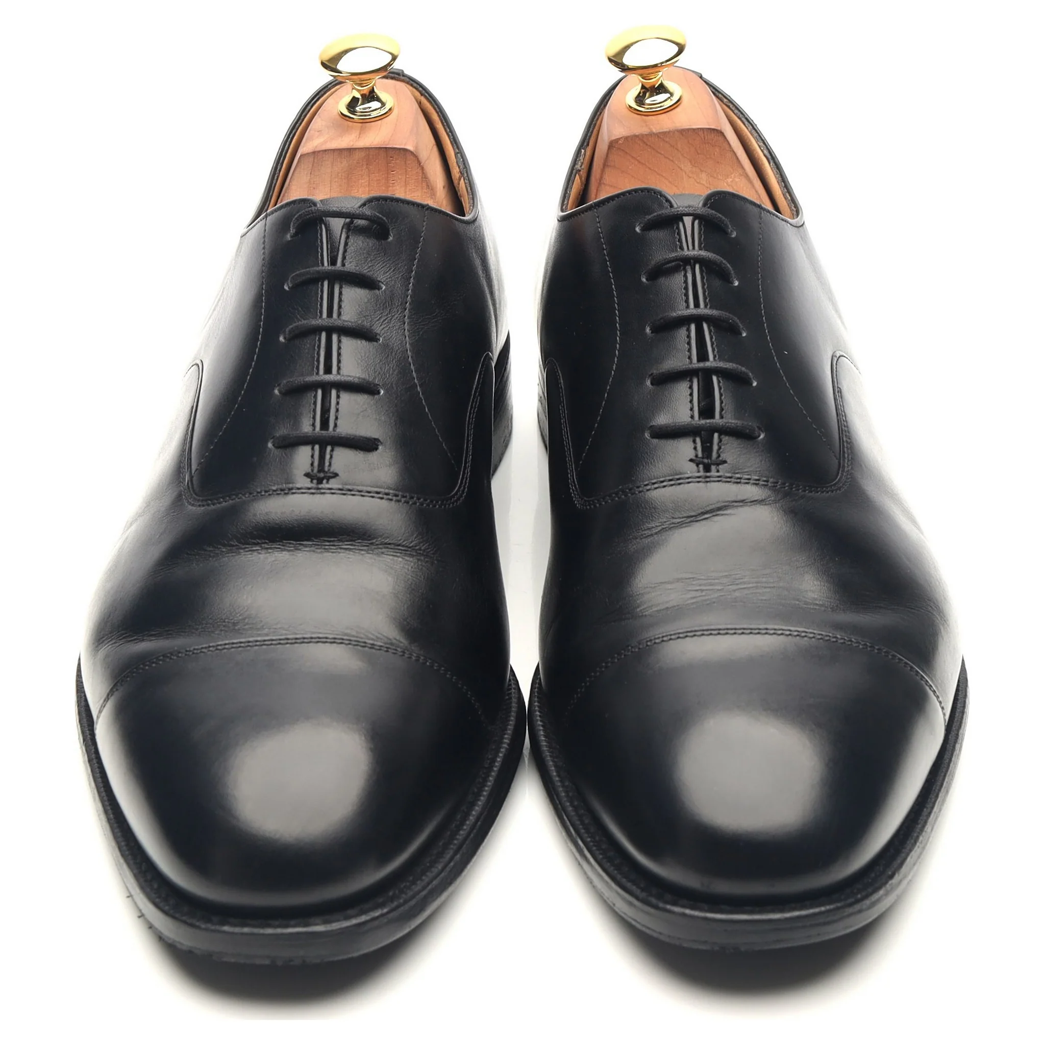 'Consul' Black Leather Oxford UK 10.5 H - Image 9