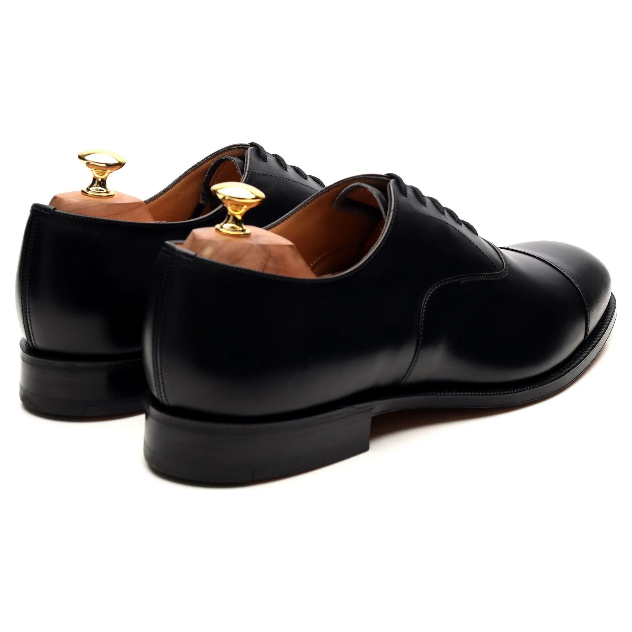 'Consul' Black Leather Oxford UK 10 G - Image 5