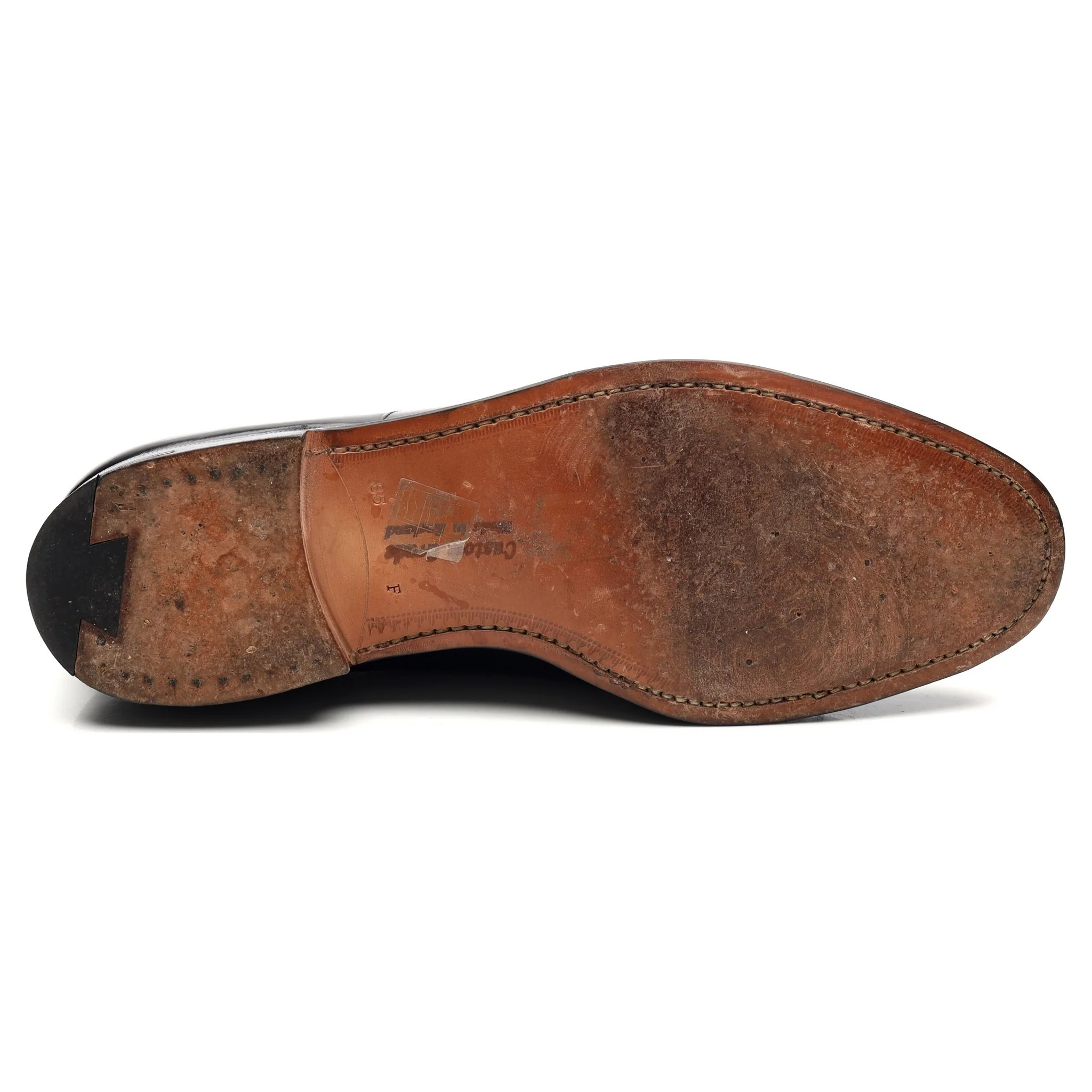 'Consul' Black Leather Oxford UK 8.5 F - Image 11