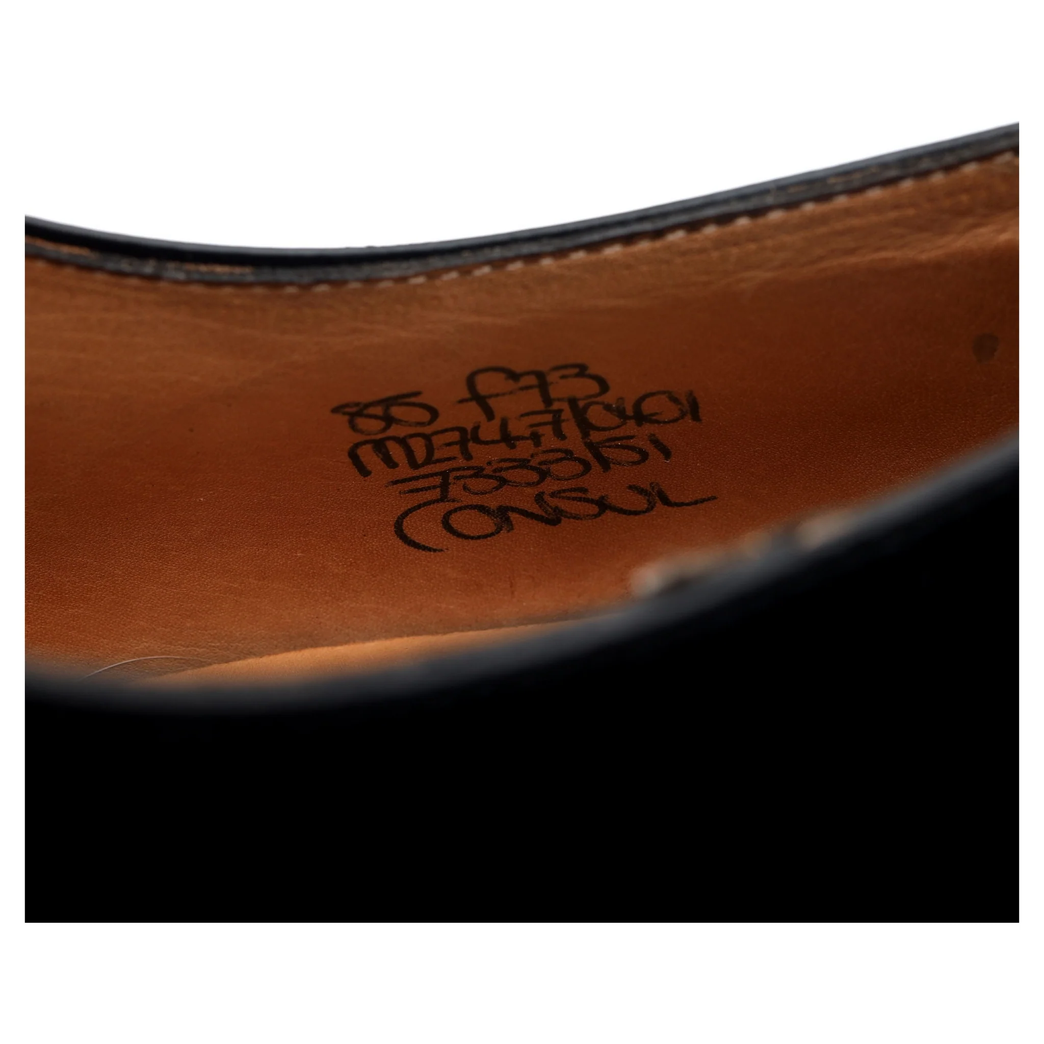 'Consul' Black Leather Oxford UK 8.5 F - Image 13