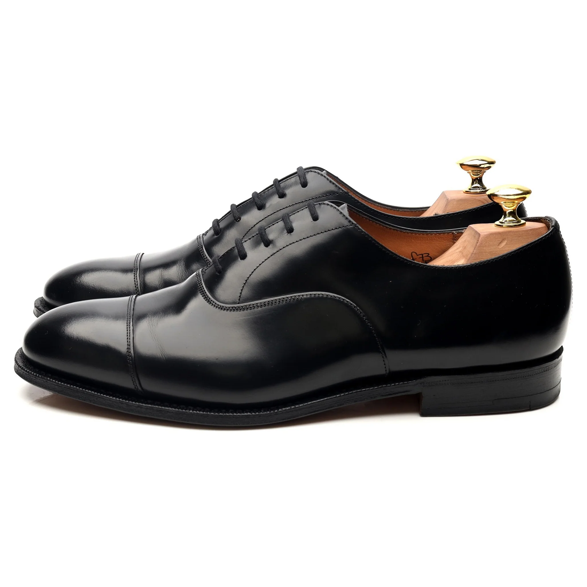 'Consul' Black Leather Oxford UK 8.5 F - Image 2