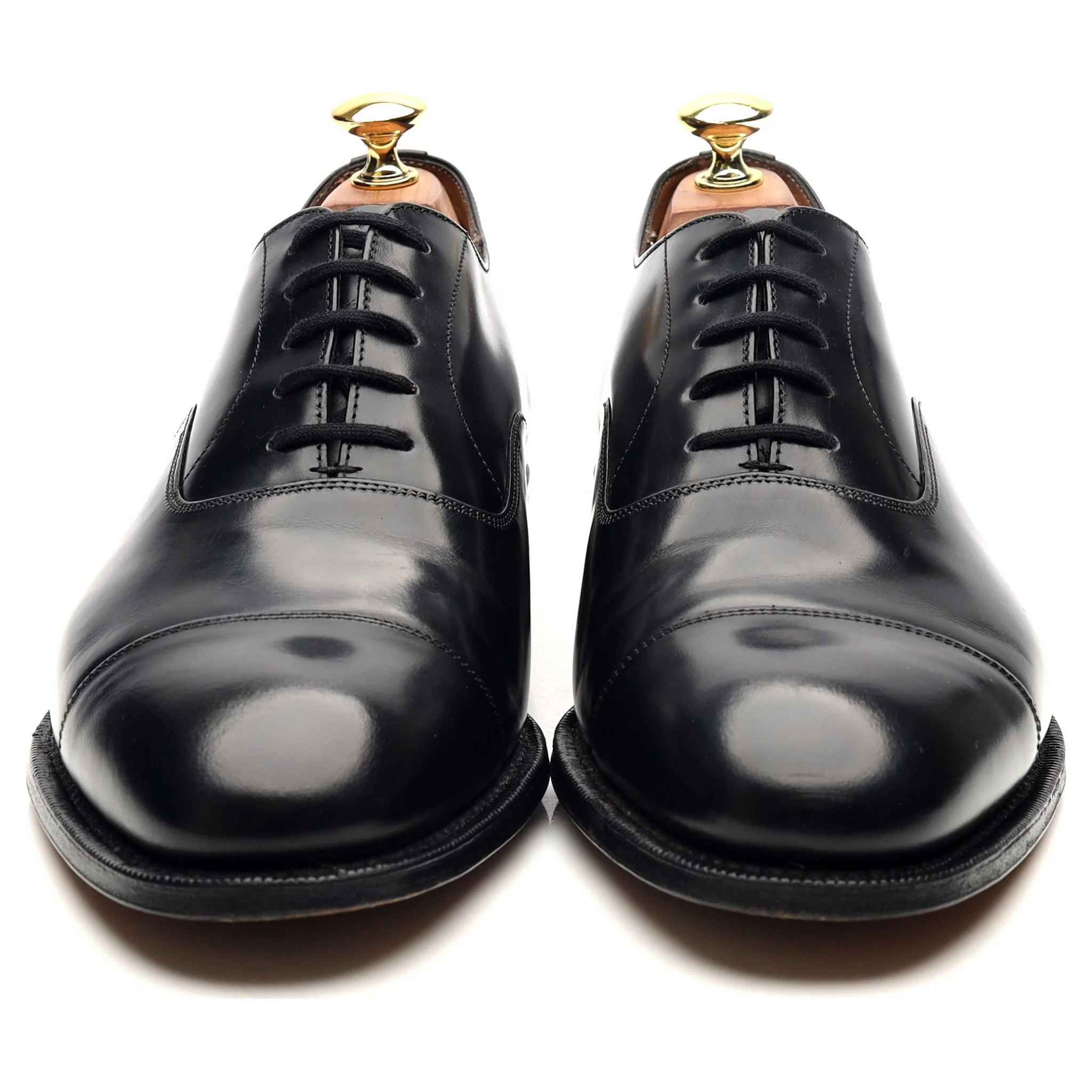 'Consul' Black Leather Oxford UK 8.5 F - Image 8