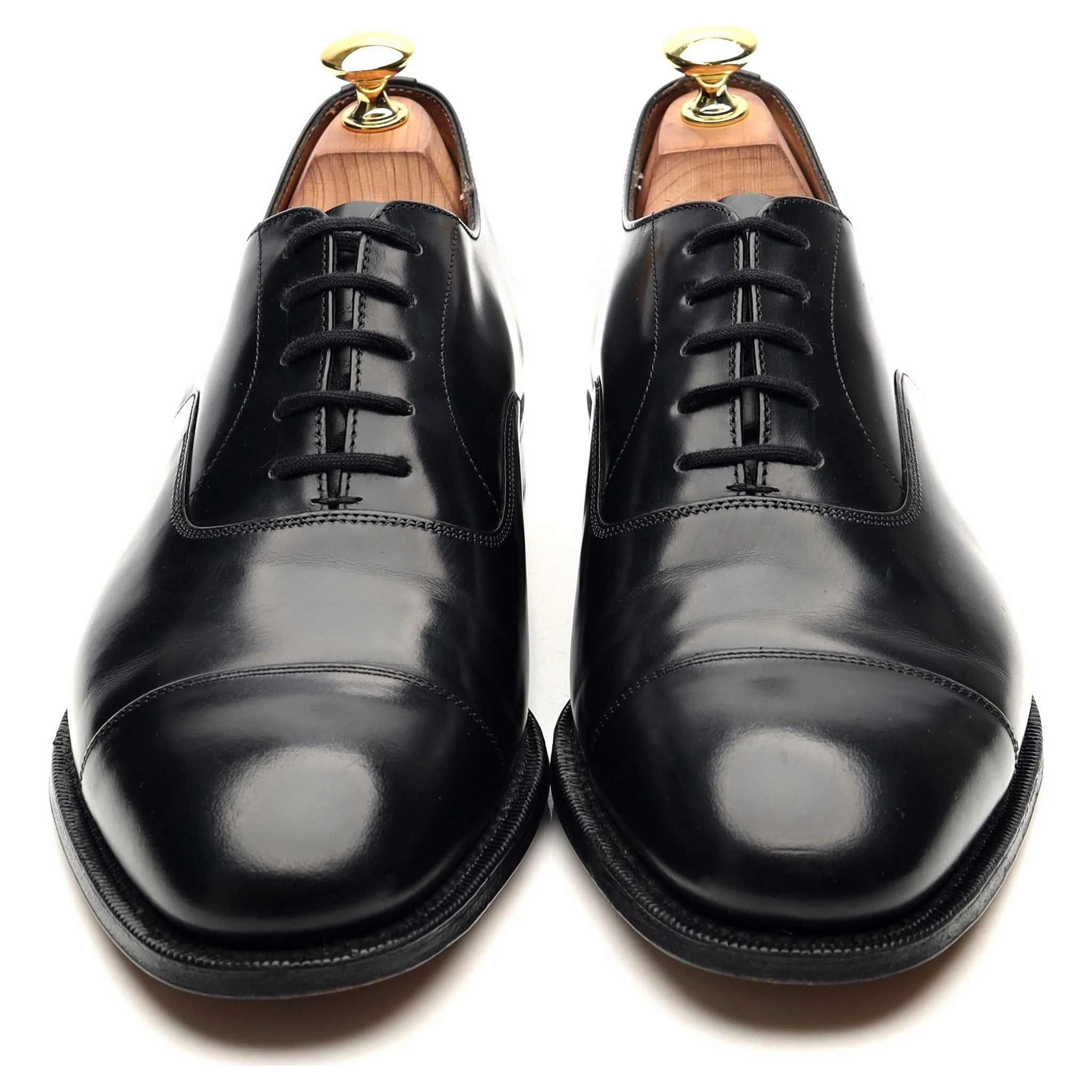 'Consul' Black Leather Oxford UK 8.5 F - Image 9