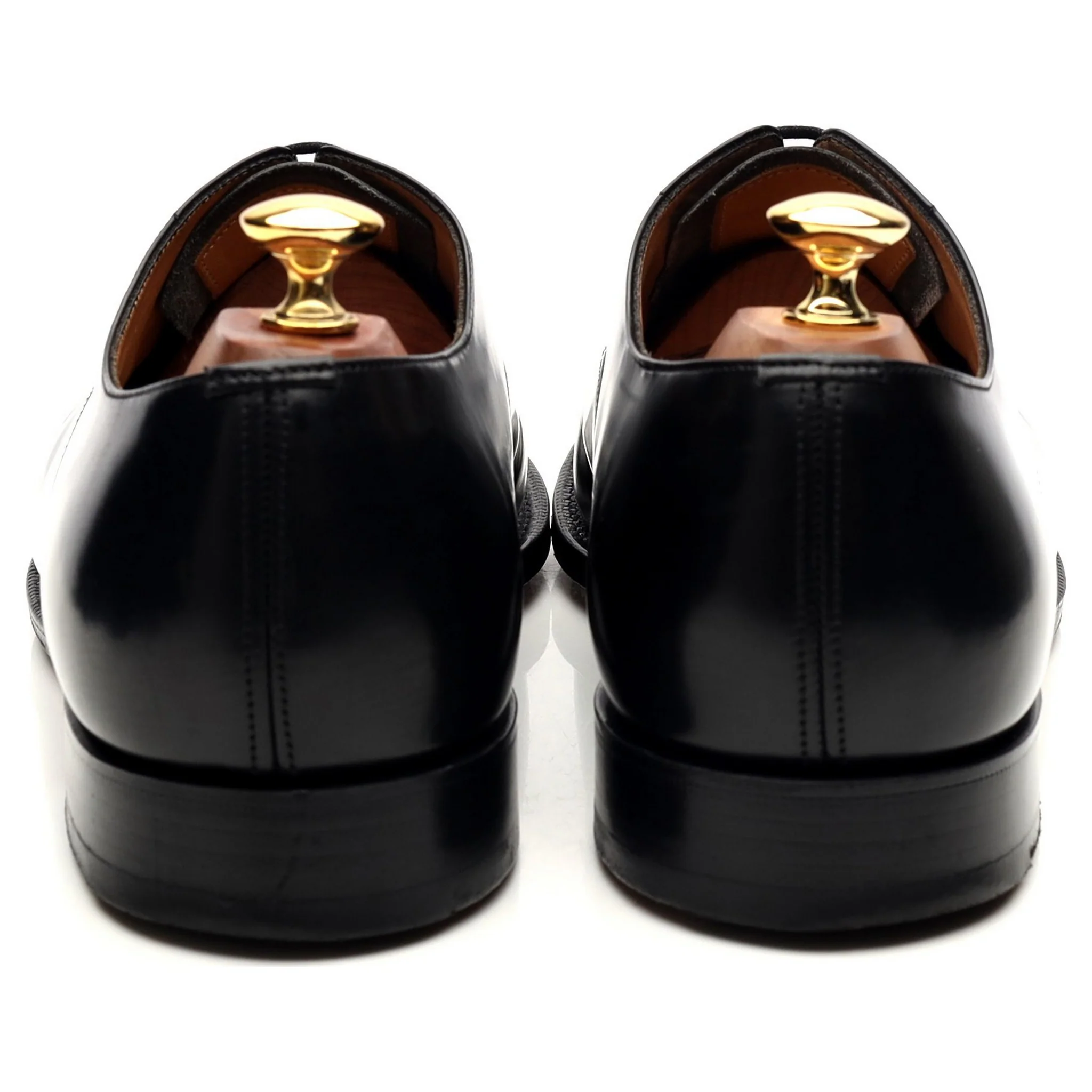 'Consul' Black Leather Oxford UK 9 G - Image 4