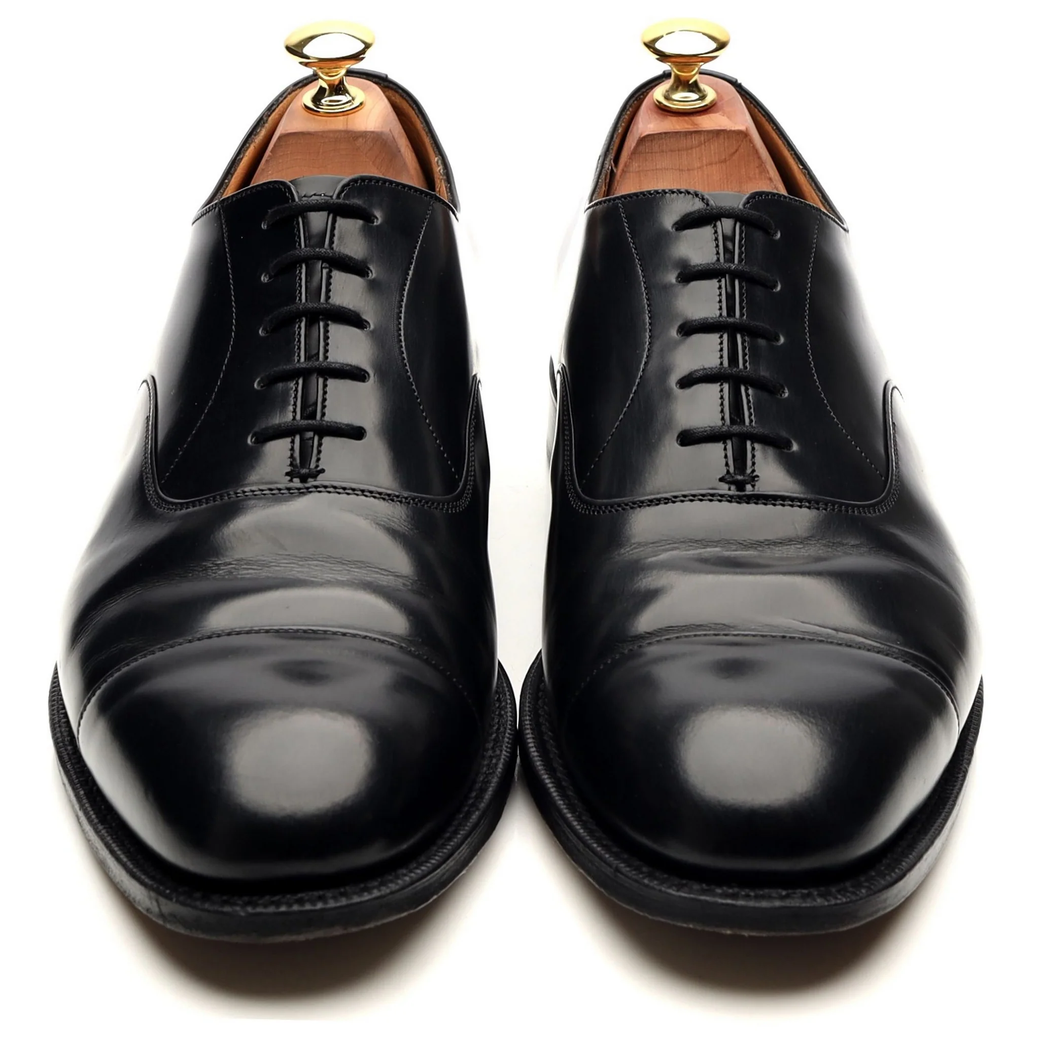 'Consul' Black Leather Oxford UK 9 G - Image 9