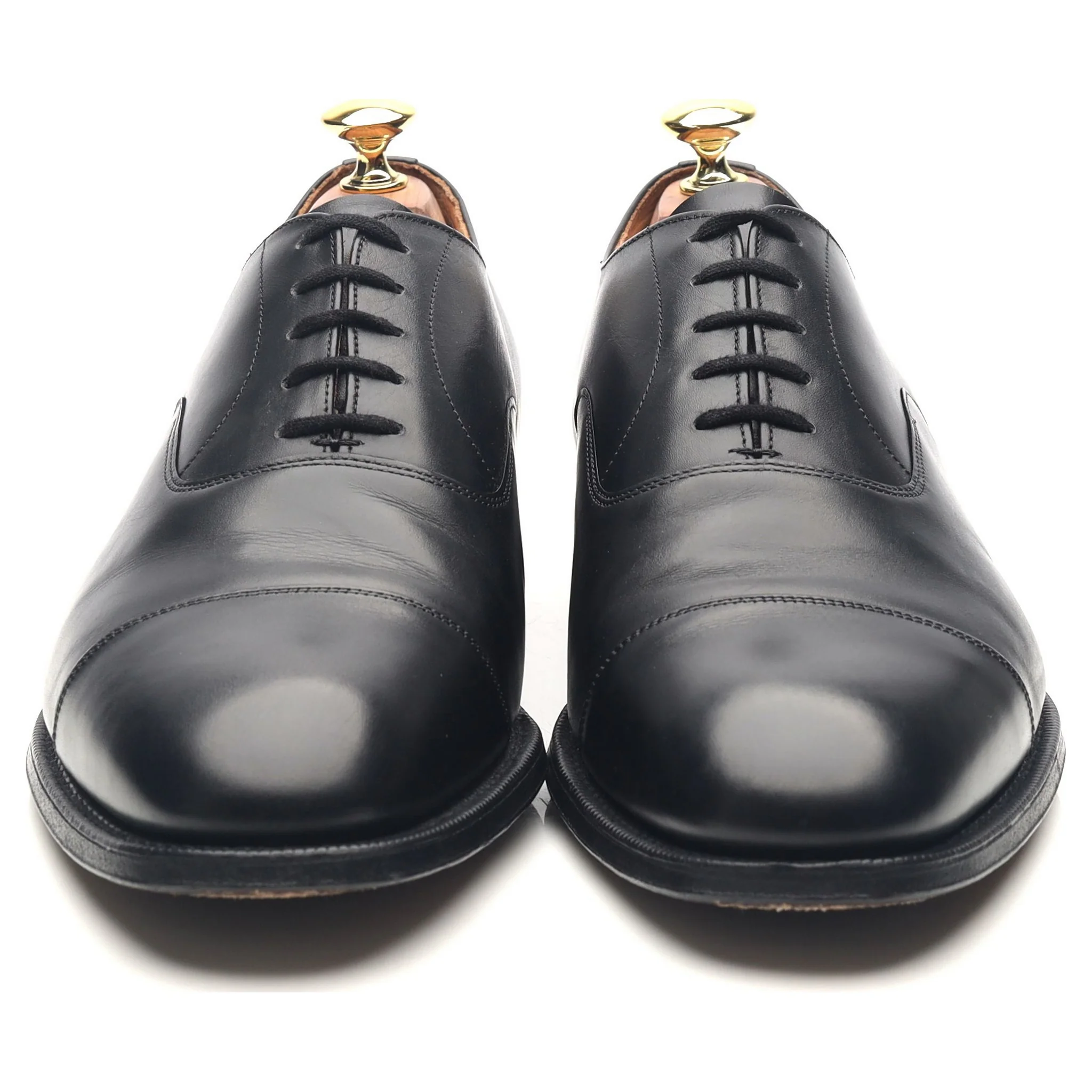 'Consul' Black Leather Oxford UK 8 G - Image 8